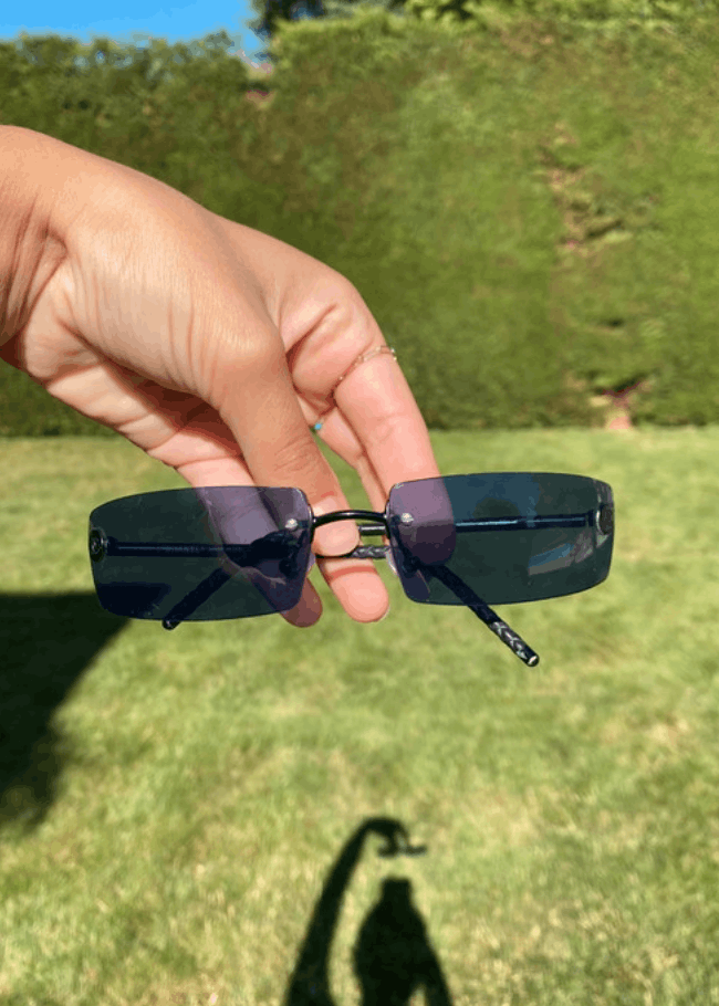 Chanel CHANEL Sunglasses 4047 Rimless Rhinestone 4017 Shields Size ONE SIZE - 2 Thumbnail