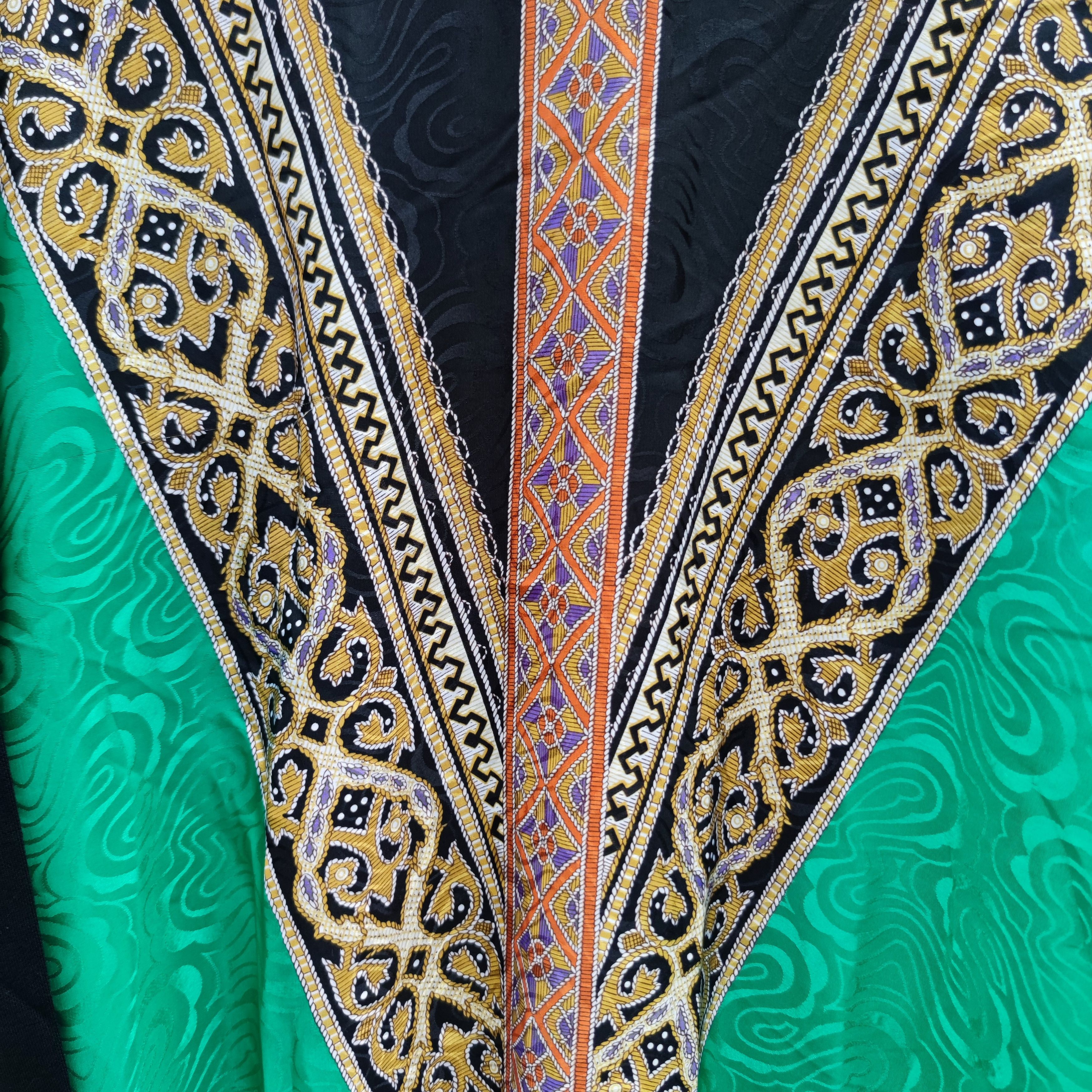 Vintage Vintage 80s Toni Todd Baroque Green Gold Sweatshirt Size US M / EU 48-50 / 2 - 5 Thumbnail