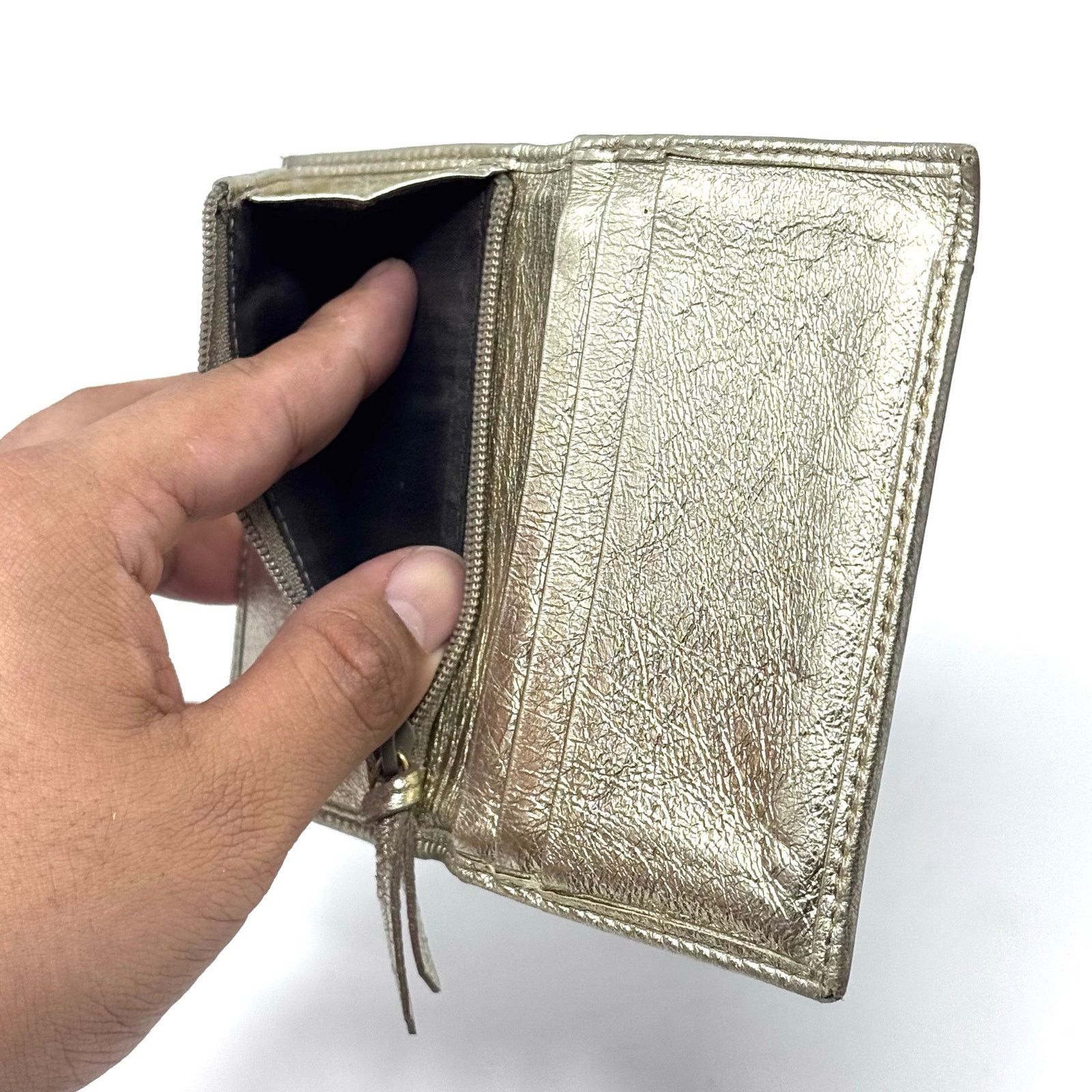 Saint Laurent Paris YSL Golden Bifold Wallet Size ONE SIZE - 5 Thumbnail