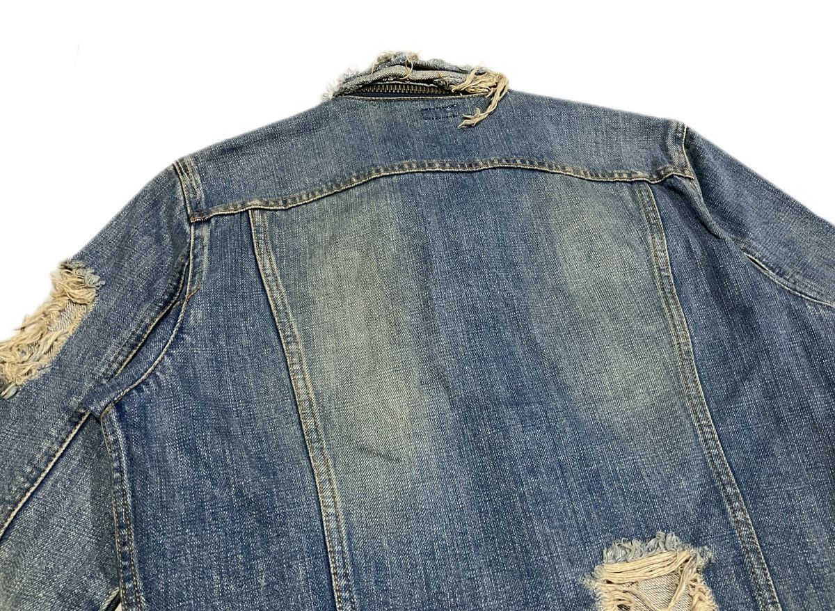 Hysteric Glamour × If Six Was Nine × Le Grande Bleu (L.G.B.) 🔥Rare Archived L.G.B. Destroy Frayed Denim Jacket Size US M / EU 48-50 / 2 - 8 Thumbnail