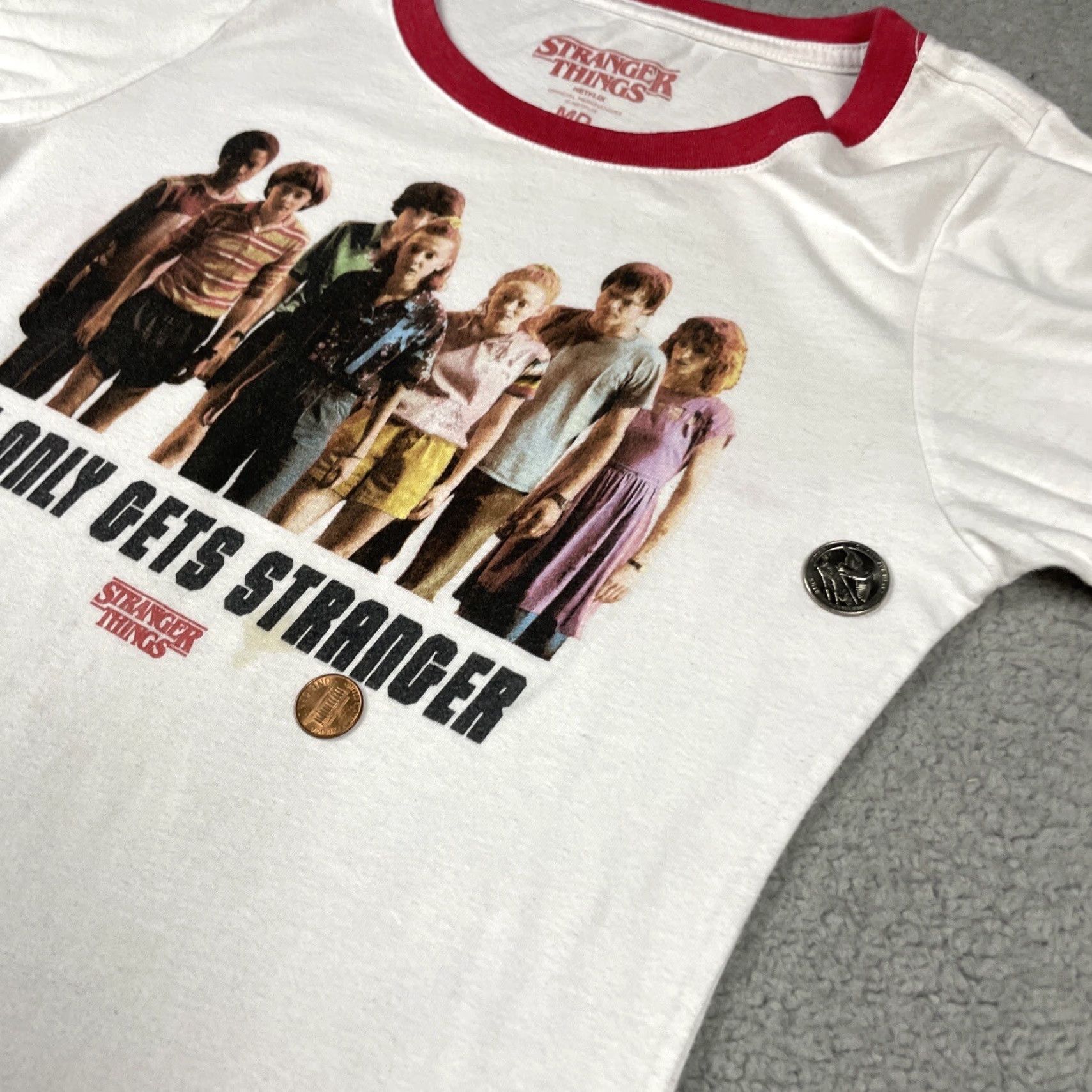 Vintage VINTAGE Stranger Things Shirt Womens M White TV Stranger M Womens Size M / US 6-8 / IT 42-44 - 7 Thumbnail
