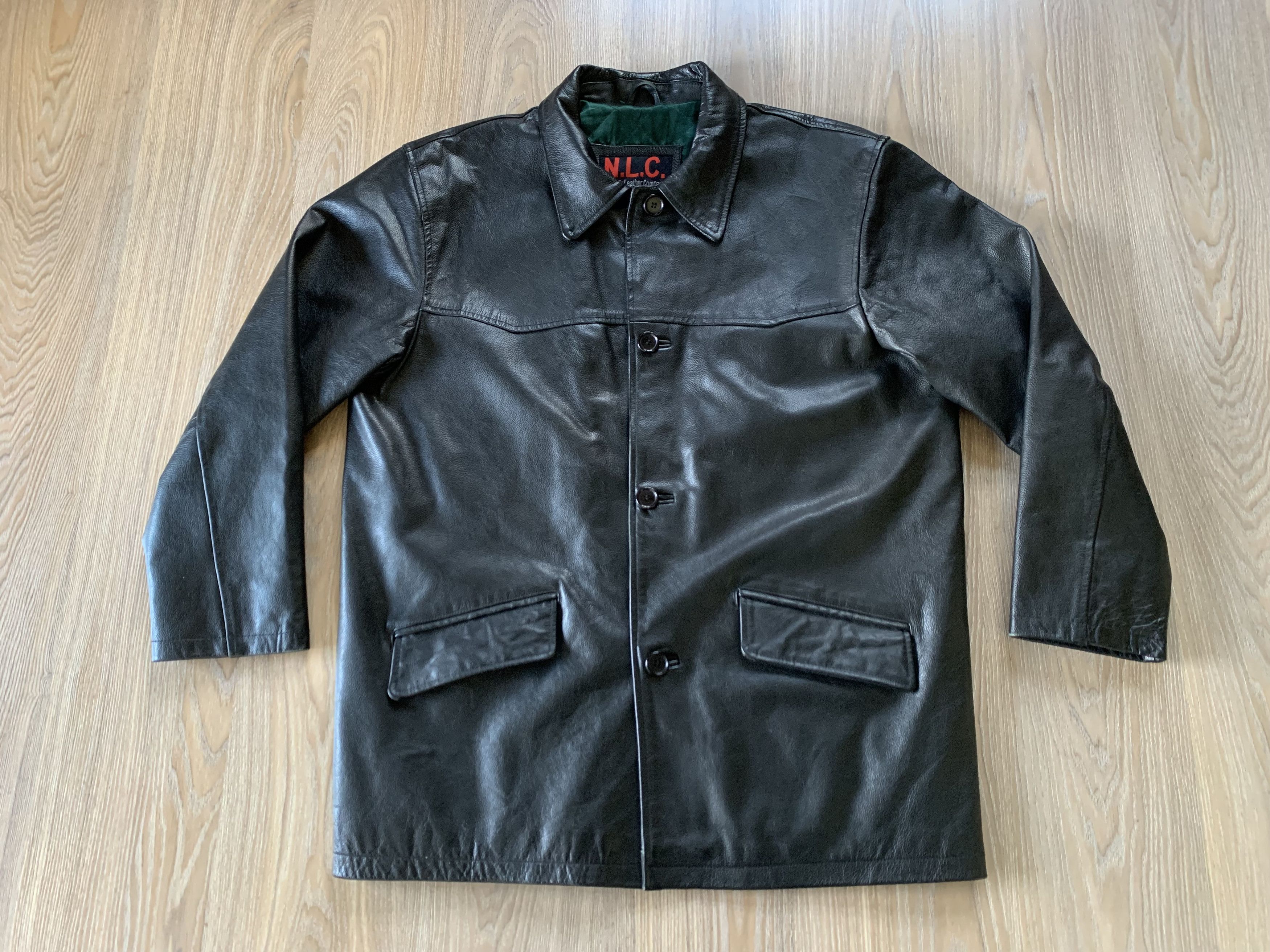 Genuine Leather × Vintage NLC Vintage Leather Pocket Jacket Size US M / EU 48-50 / 2 - 3 Thumbnail