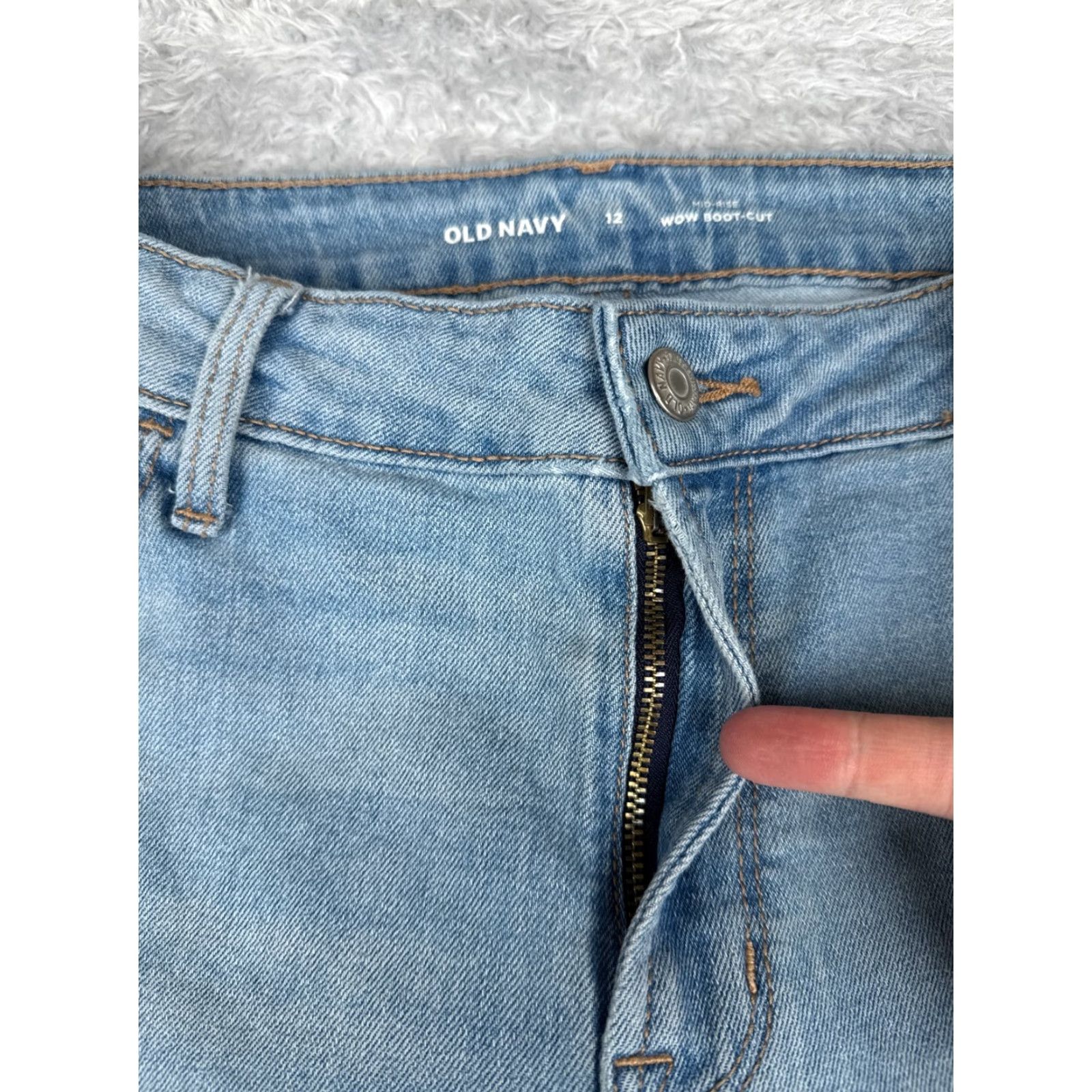 Old Navy Old Navy Women's Bootcut Jeans 12 Blue Denim Mid Rise 32x30 Stretch Cotton Blend Size 34" / US 12 / IT 48 - 5 Thumbnail