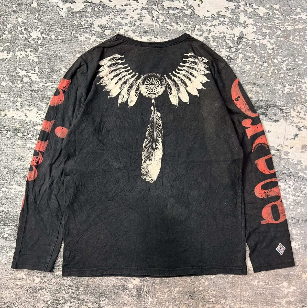 Dulcamara Japan Genorimo Grakey Feathers Tribal Ls Tshirt Size US L / EU 52-54 / 3 - 1 Thumbnail