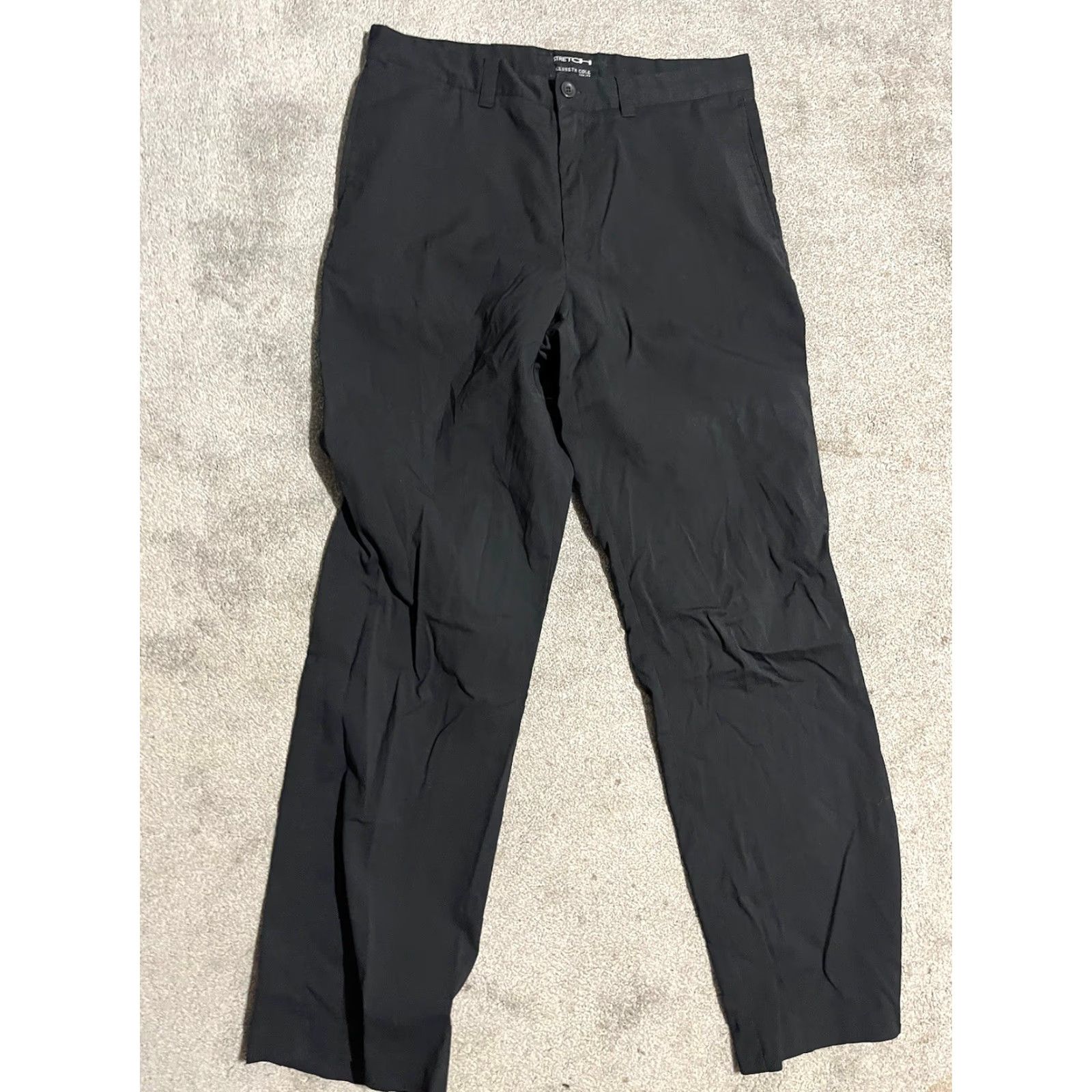 Kenneth Cole VINTAGE Kenneth Cole Reaction Mens Dress Pants Black Flat Front Size 34x34 Stretch Polyester Spandex Rayon Dress Pants Mens Black 34x34 Size US 34 / EU 50 - 2 Thumbnail