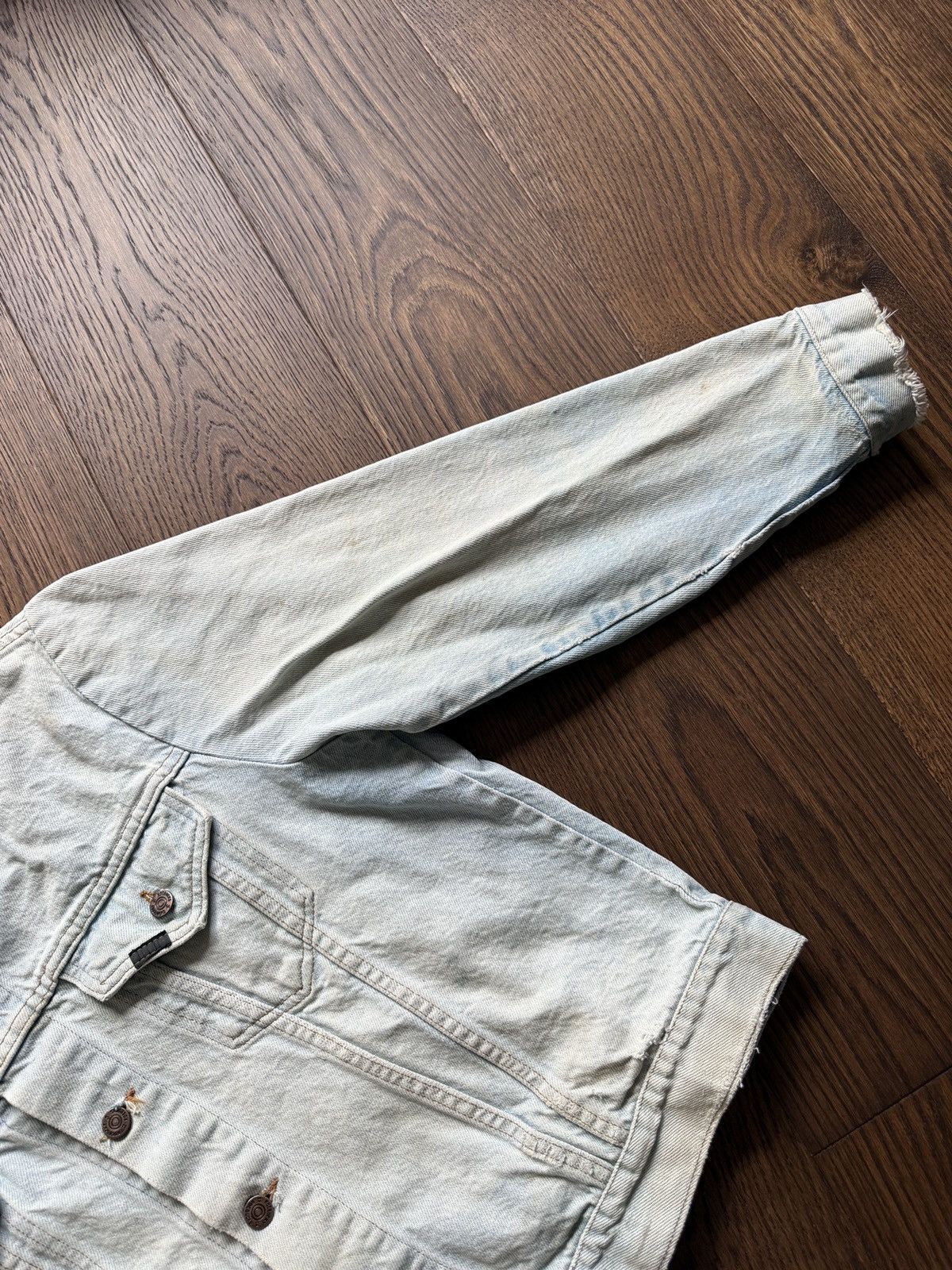 Vintage Vintage Roebucks Faded Western Wear Denim Jacket Size US L / EU 52-54 / 3 - 8 Thumbnail