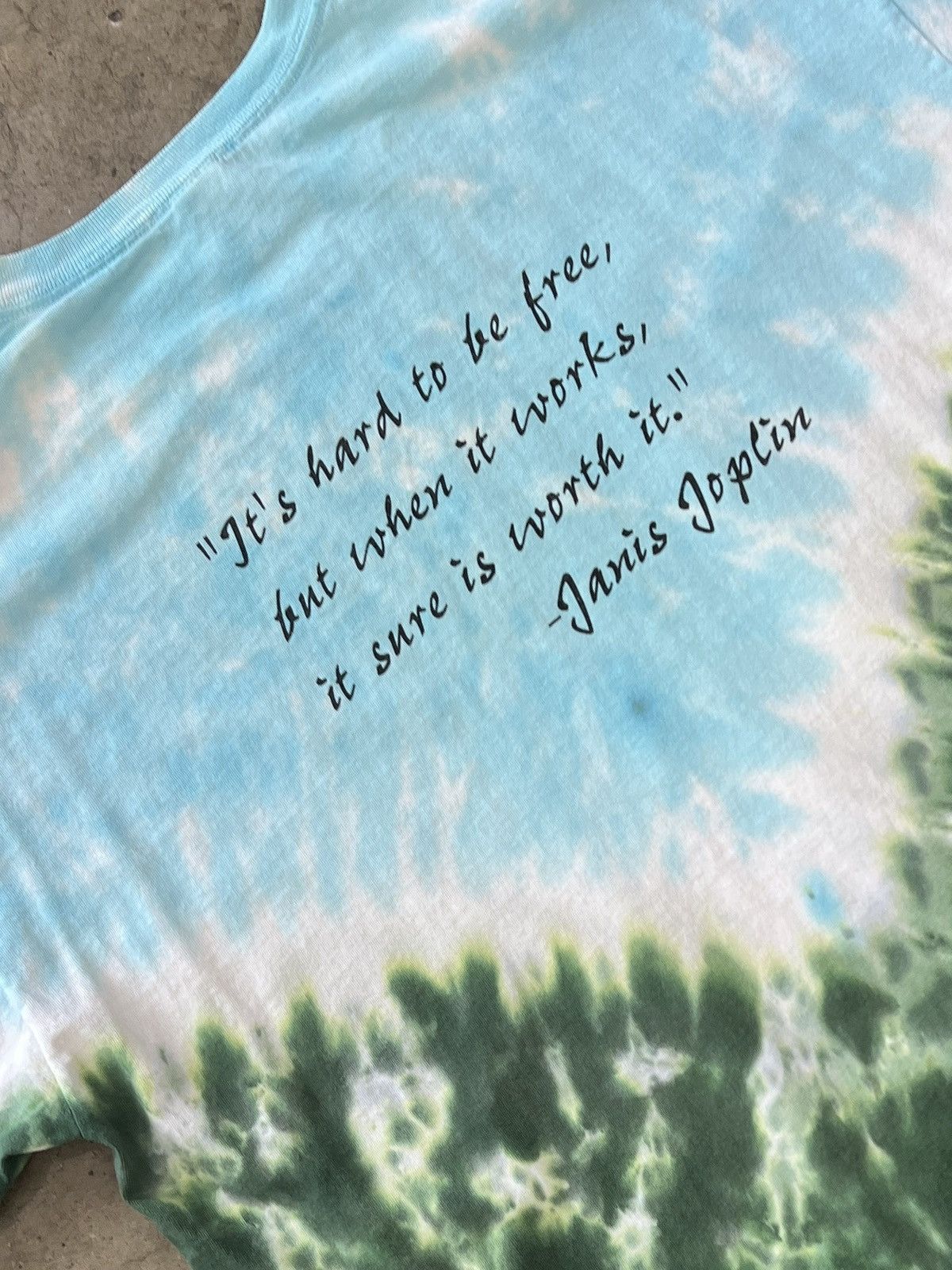 Band Tees Vintage 2002 Janis Joplin Tie Dye Motorcycle Sundog Tee XL Size US XL / EU 56 / 4 - 4 Thumbnail