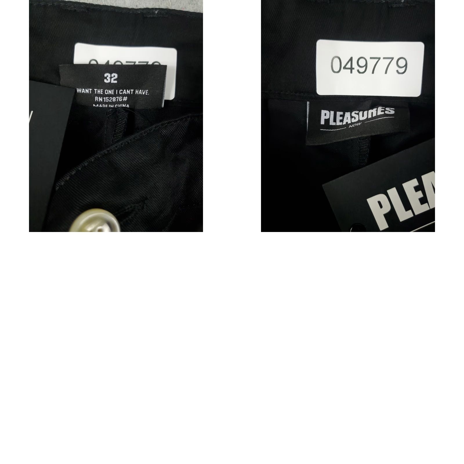 Pleasures Pleasures Jeans Mens Size 32x32 Black Wretch Work Trousers Pants Straight Leg Denim 5-Pocket Logo Regular Fit Men Size US 32 / EU 48 - 8 Thumbnail