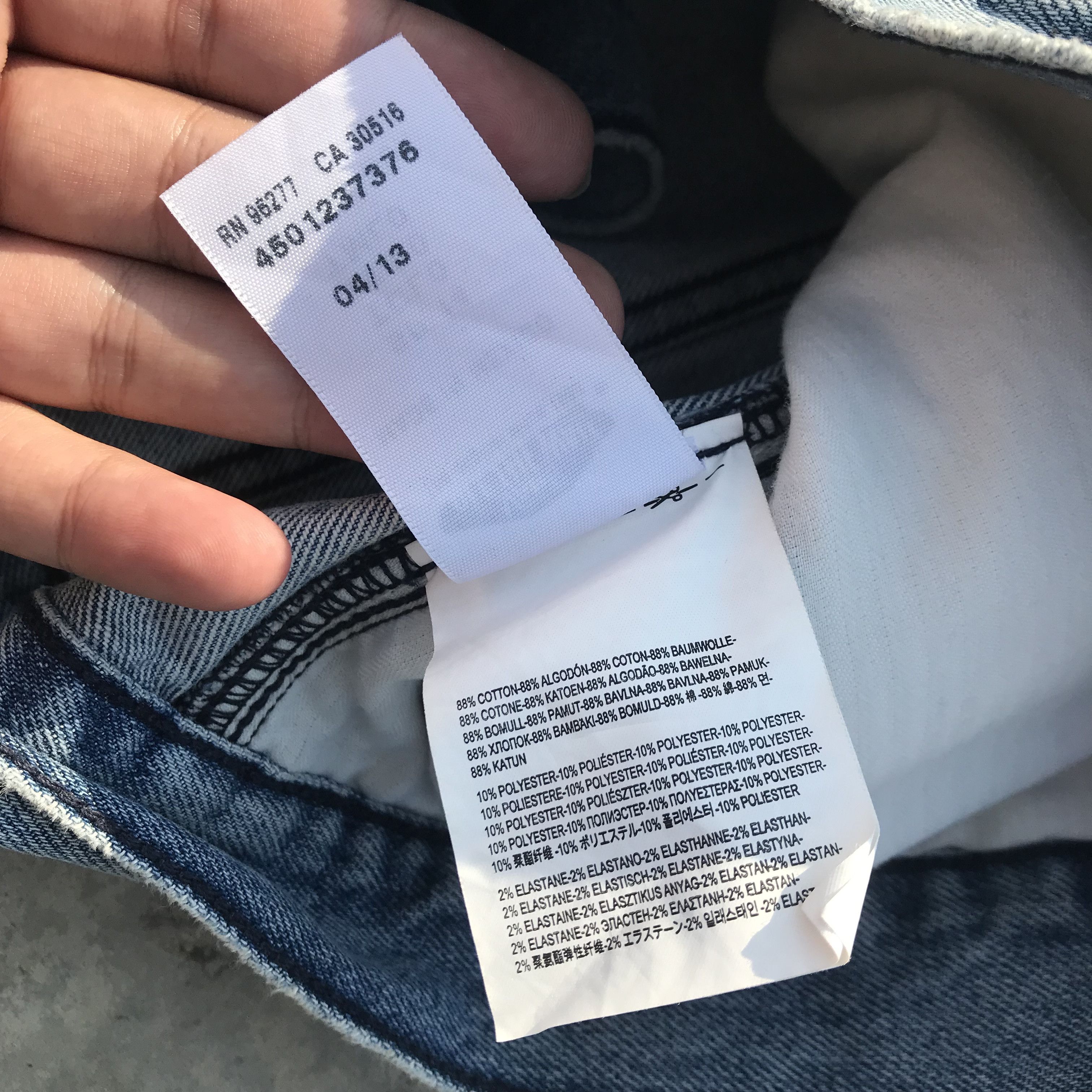 Vans Vintage Vans Trucker jacket blue grey jeans Colar Stripes Size US M / EU 48-50 / 2 - 9 Thumbnail