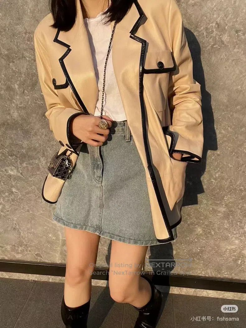 Chanel Chanel Beach series leather jacket Size XXS / US 00 / IT 34 - 2 Thumbnail