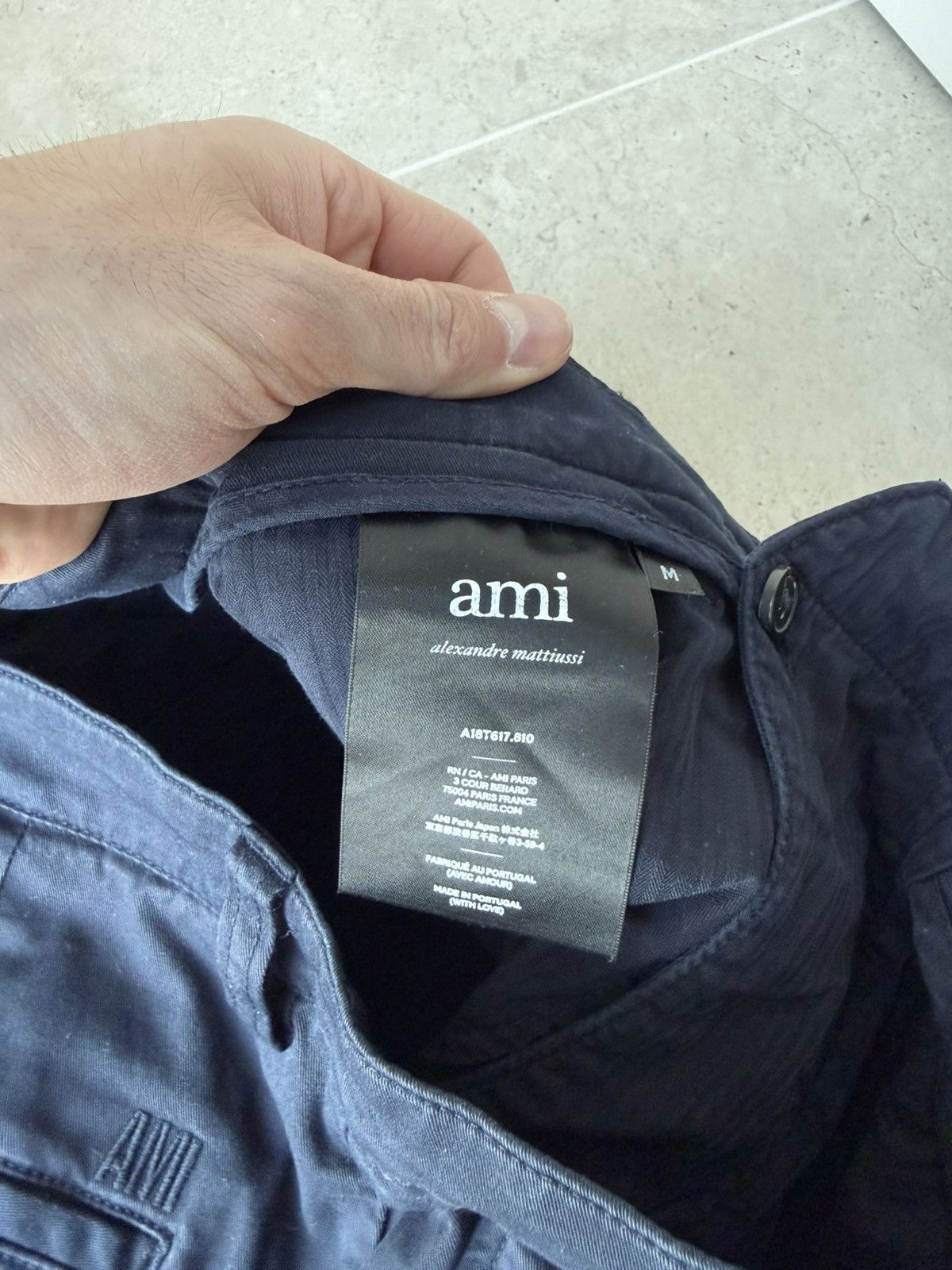 AMI AMI Cropped Pants Trousers Size US 32 / EU 48 - 6 Thumbnail