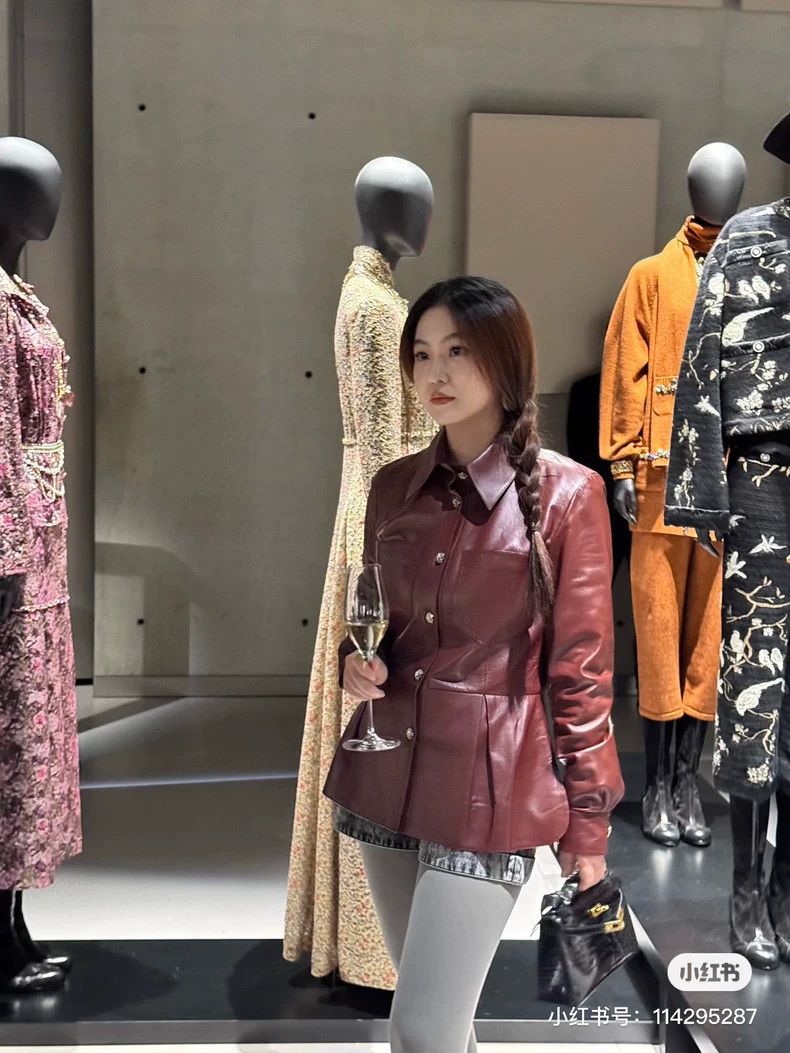 Chanel Chanel 22K Bordeaux red diamond button leather jacket Size XS / US 0-2 / IT 36-38 - 9 Thumbnail