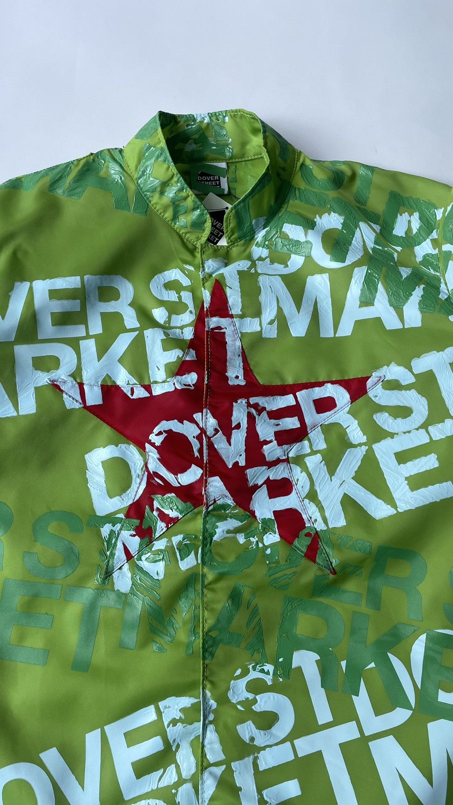 Painted Lime Nylon Utility Jacket