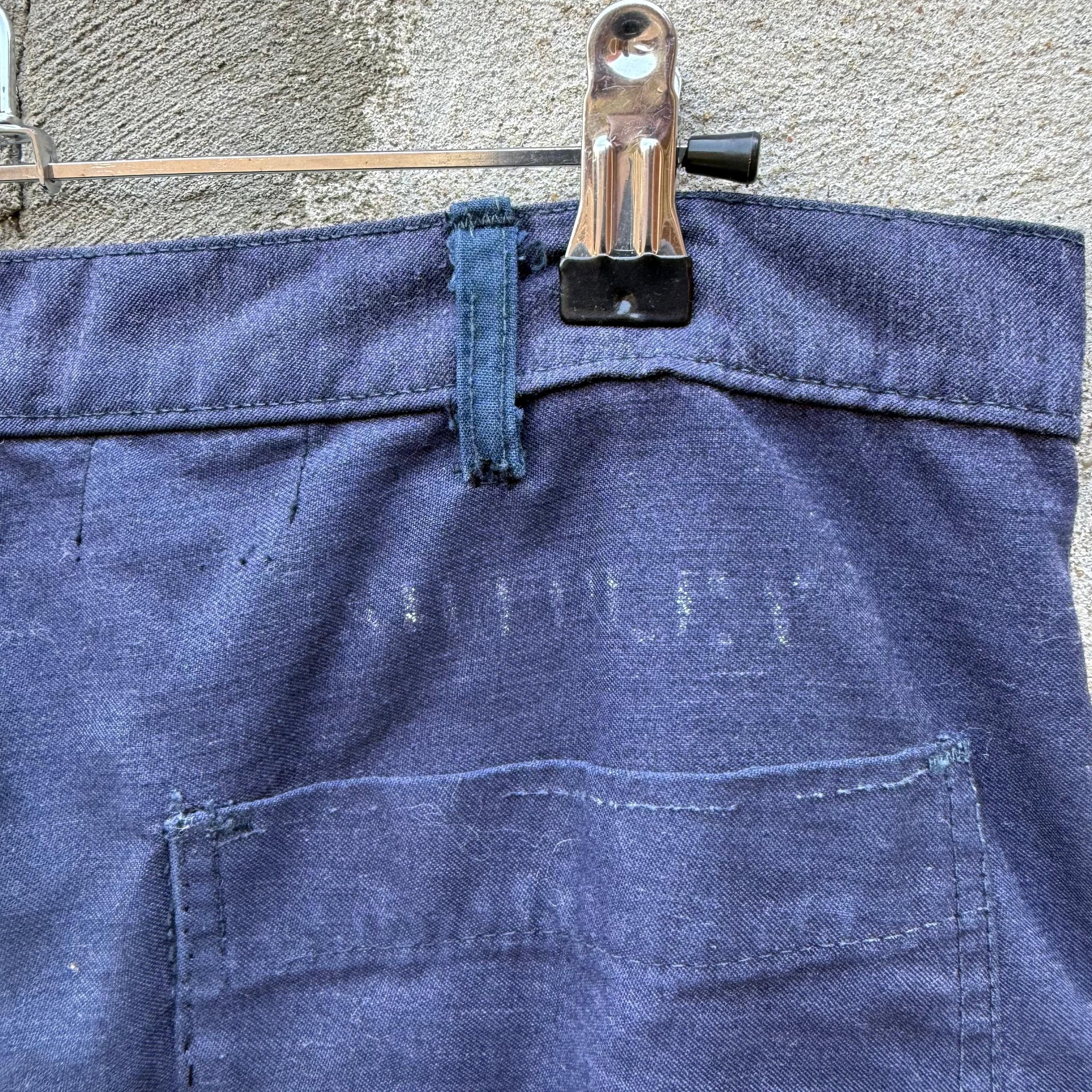 Vintage 70's Vintage USN Utility Baker Pants Style Trousers Size US 32 / EU 48 - 5 Thumbnail