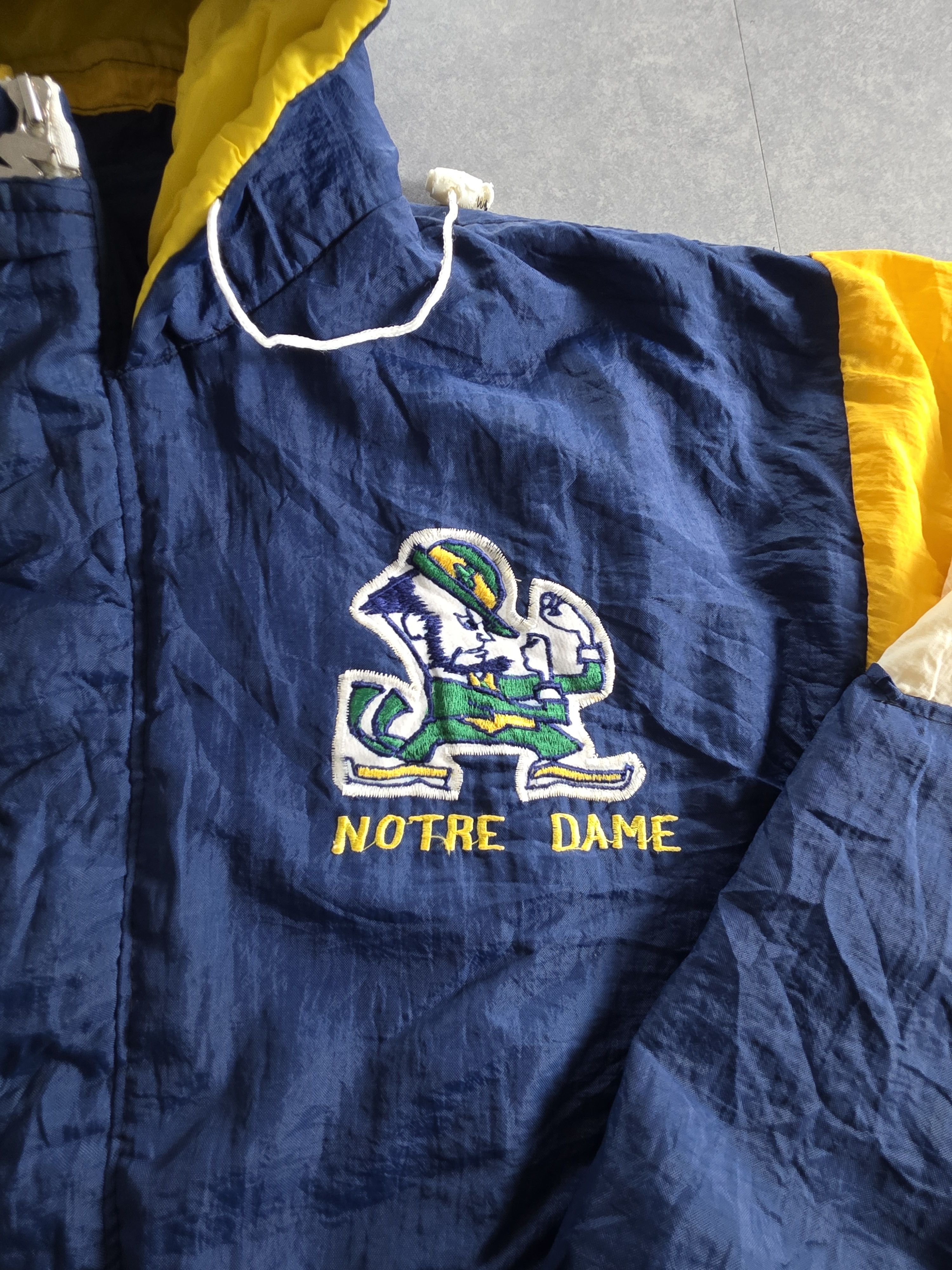 Starter Starter Notre Dame Fighting Irish Zipper Jacket Vintage 90s Size US M / EU 48-50 / 2 - 3 Thumbnail
