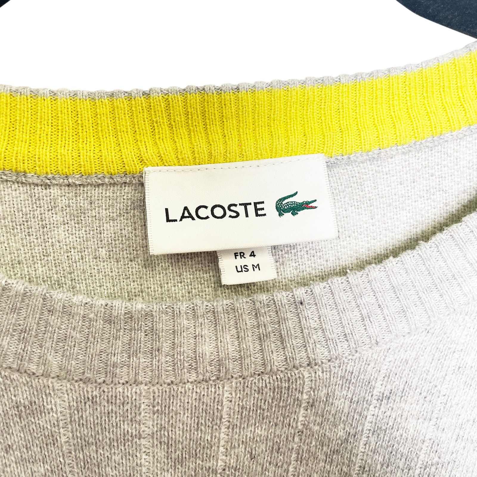 Lacoste Grey Sweater Size M / US 6-8 / IT 42-44 - 5 Thumbnail
