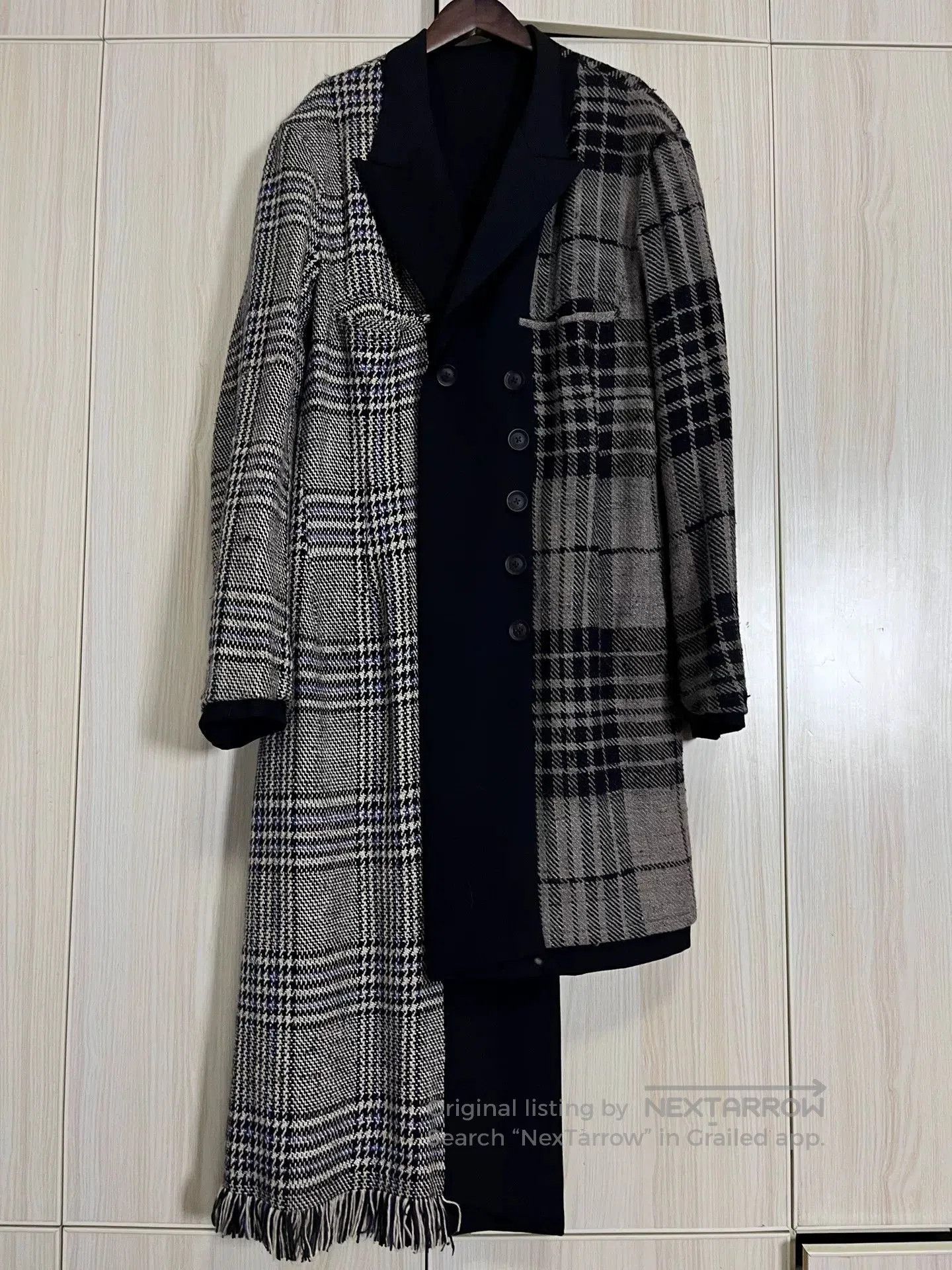Yohji Yamamoto Yohji Yamamoto Double-Breasted Coat. Size XL / US 12-14 / IT 48-50 - 1 Thumbnail