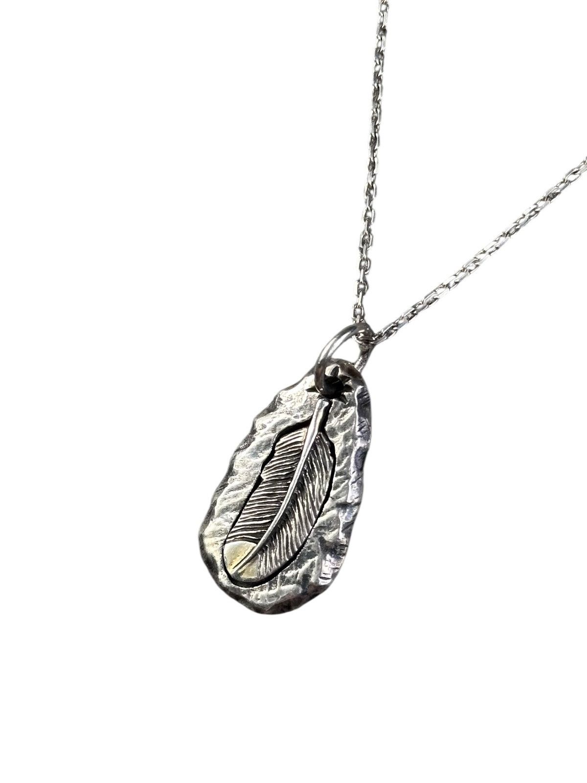 Vintage 90s RED ROCK STERLING SILVER FEATHER MEDALLION NECKLACE Size ONE SIZE - 3 Thumbnail