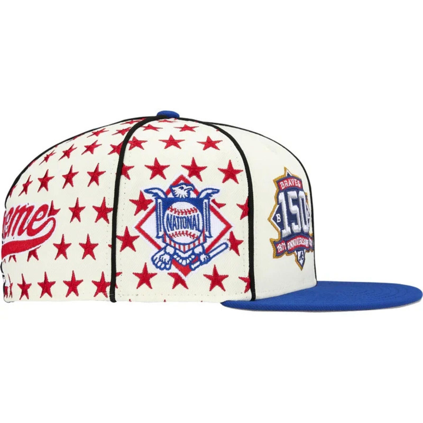New Era Supreme Mitchell & Ness Teams New Era 59Fifty Fitted Hat Size ONE SIZE - 4 Thumbnail