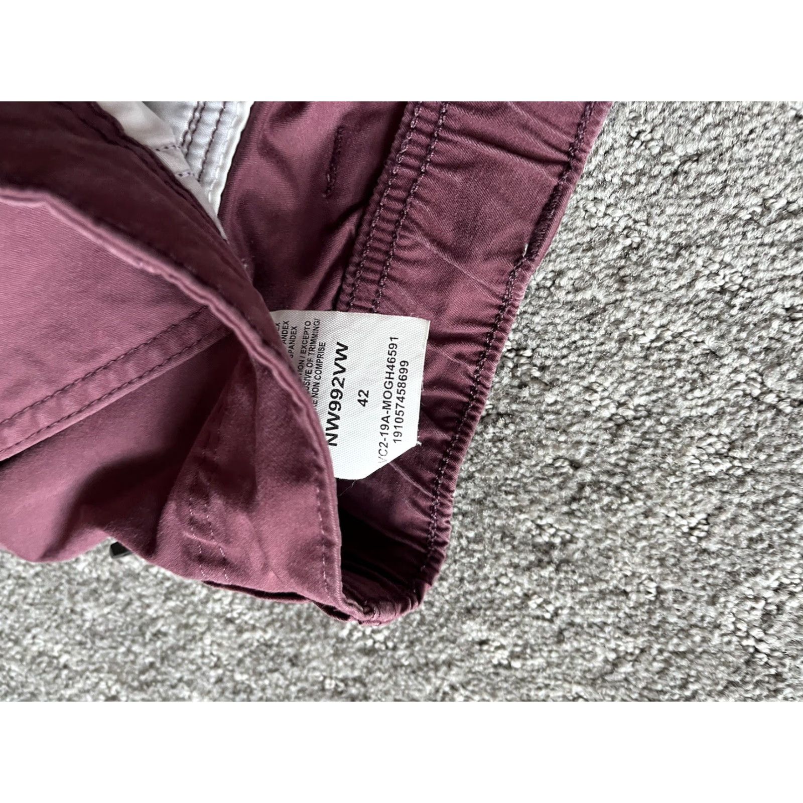 Wrangler VINTAGE Wrangler 42 MAROON Utility Working Outdoor Active Tough NW992VW Shirt Mens 42 Red Cargo Outdoor Men Size US 42 / EU 58 - 3 Thumbnail