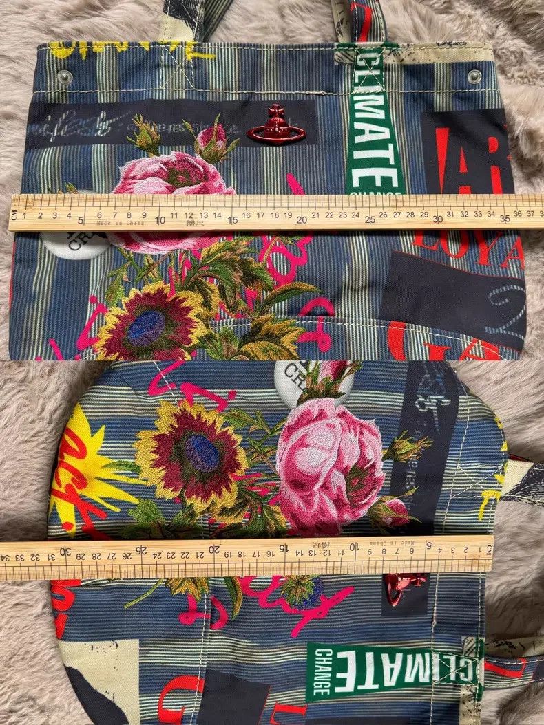 Vivienne Westwood Vivienne Westwood size os Vintage Floral Printed Canvas Bag Size ONE SIZE - 8 Thumbnail