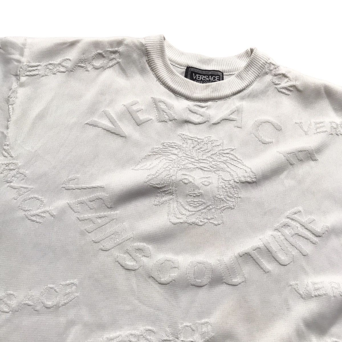 Versace × Vintage Vintage Versace Knitwear T-Shirt Size US S / EU 44-46 / 1 - 4 Thumbnail