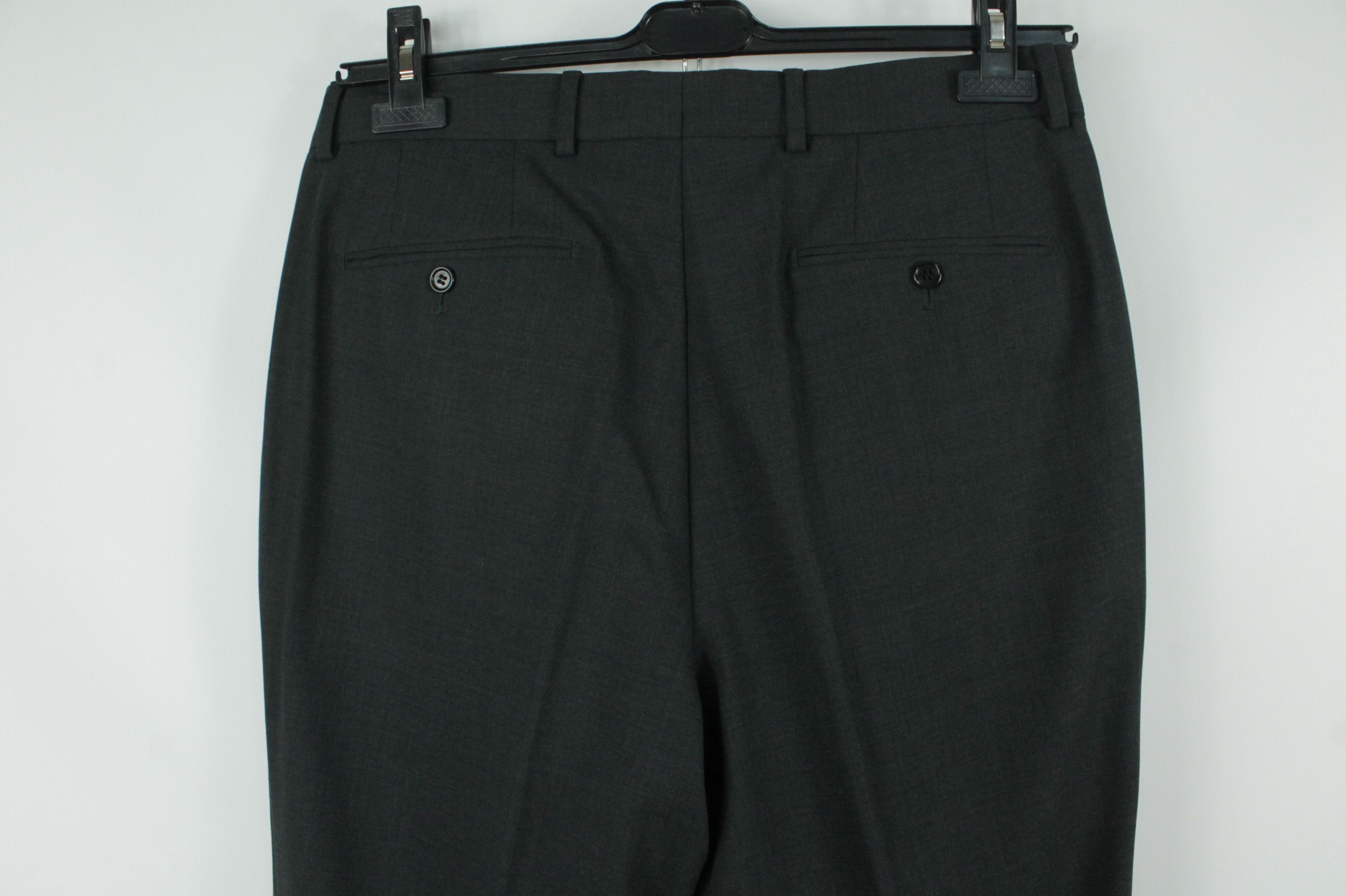 Hugo Boss Vintage Hugo Boss Gray Stretch Wool Formal Suit Men's Size 40L - 15 Thumbnail