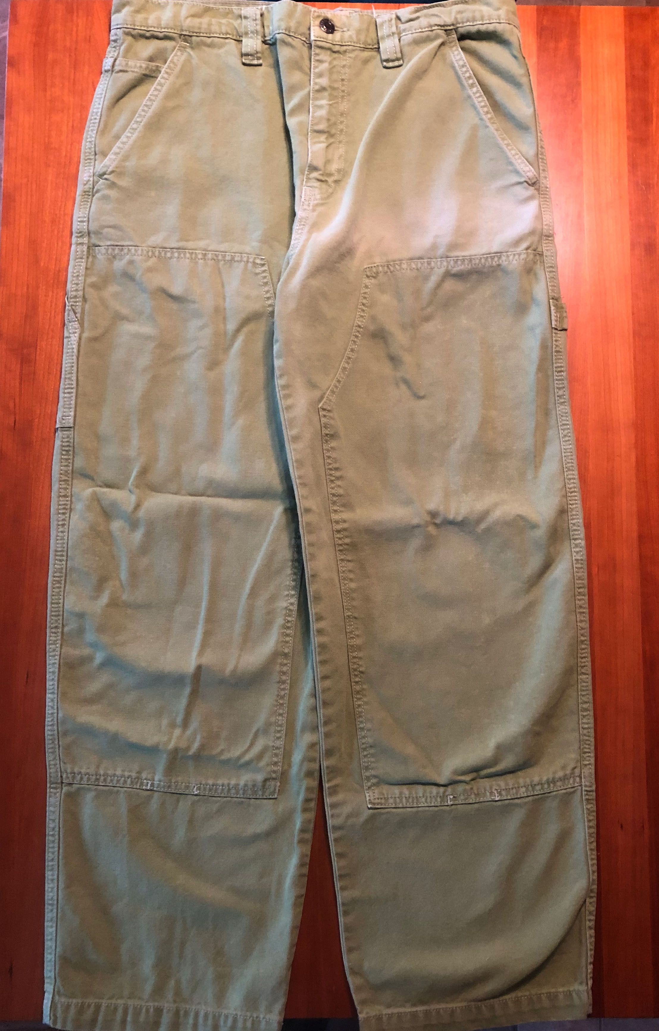 Stussy Stussy Lime Green Double Knee Carpenter Pants 32 Size US 32 / EU 48 - 1 Thumbnail