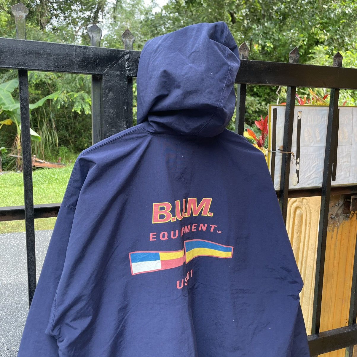 B.U.M Equipment 🔥Vtg 90s BUM Equipment Big Logo Hooded Anorak Light Jacket Size US L / EU 52-54 / 3 - 2 Thumbnail
