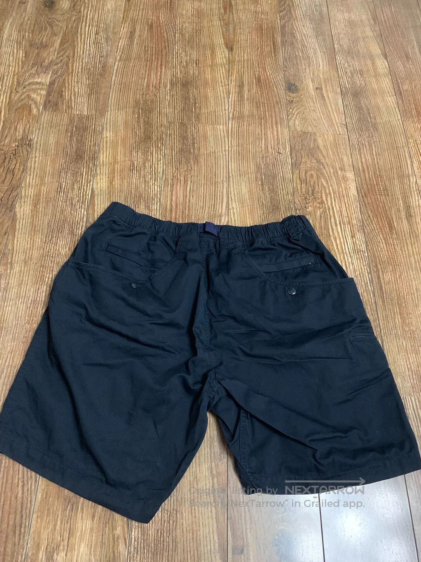 Pilgrim Surf + Supply salathe twill climbing shorts in deep blue. Size US 32 / EU 48 - 4 Thumbnail