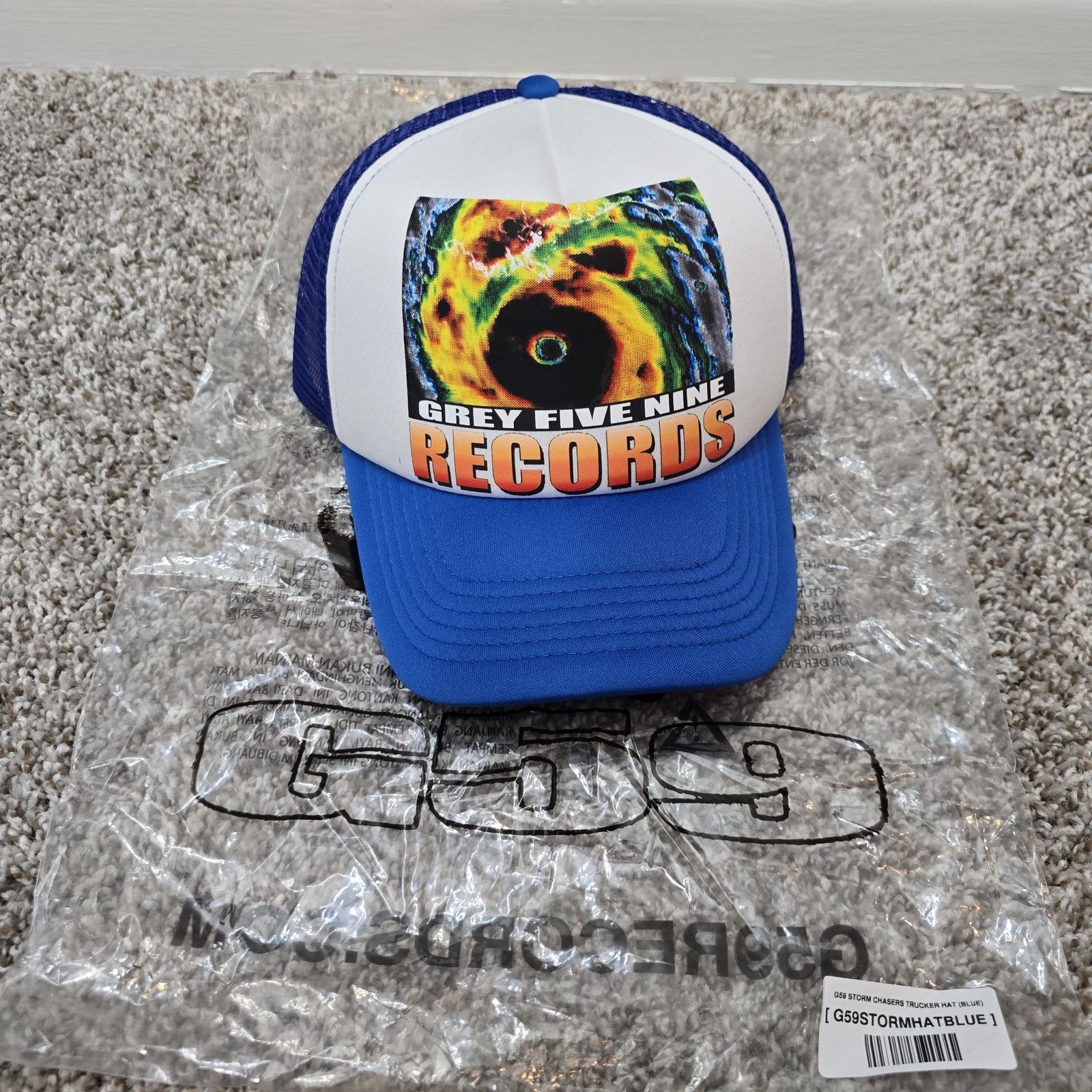 G59 Records New G59 Records Storm Chasers Blue Suicideboys 2024 Hat NWT Size ONE SIZE - 1 Thumbnail