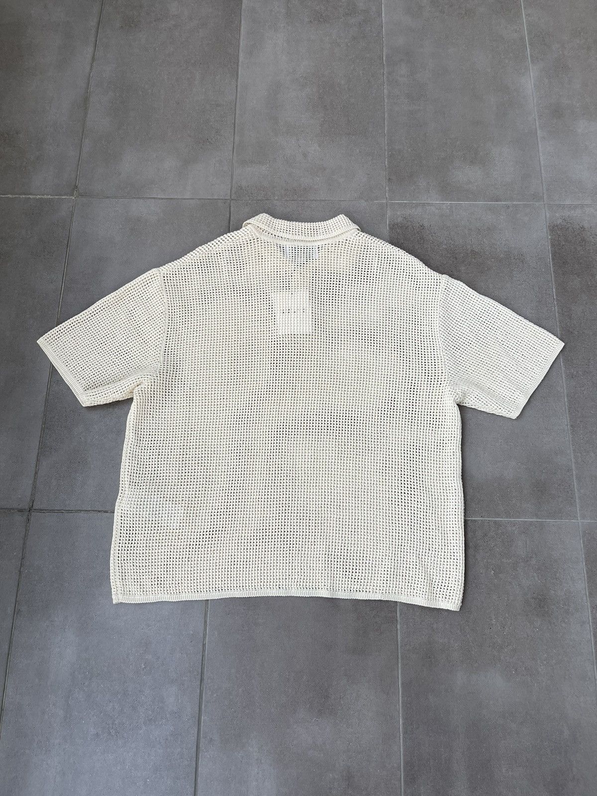 Wooyoungmi !DS! SS23 Solid Homme Knitted Beige Polo T-Shirt Size US M / EU 48-50 / 2 - 12 Thumbnail