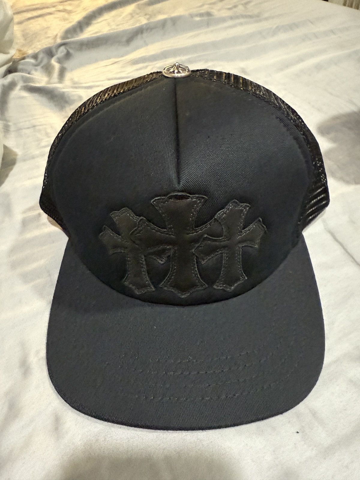 Chrome Hearts Chrome Hearts Black Cemetery Hat Black Patches Size ONE SIZE - 1 Thumbnail
