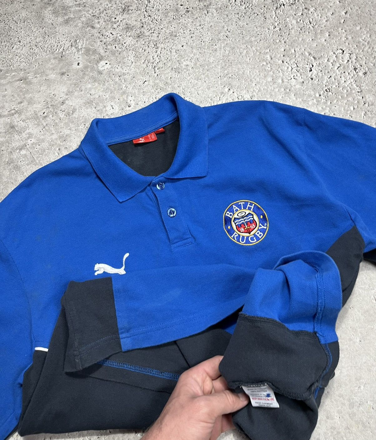 Puma Puma Bath Rugby Polo Shirt Blue Men Size L Sports Jersey Tee Size US L / EU 52-54 / 3 - 11 Thumbnail