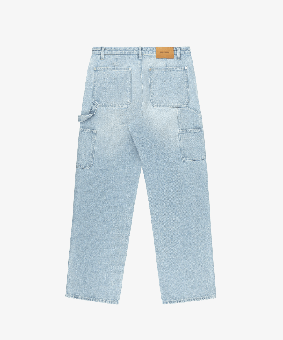 Aime Leon Dore Denim Carpenter Pant Light Blue Wash Size US 32 / EU 48 - 3 Thumbnail