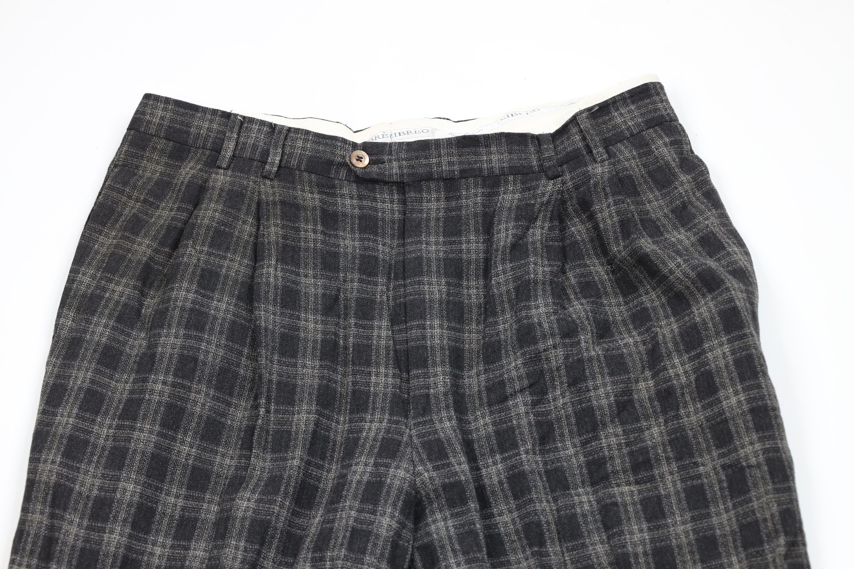 Vintage Vintage 90s Streetwear Pleated Wide Leg Chino Pants Plaid Size US 36 / EU 52 - 2 Thumbnail