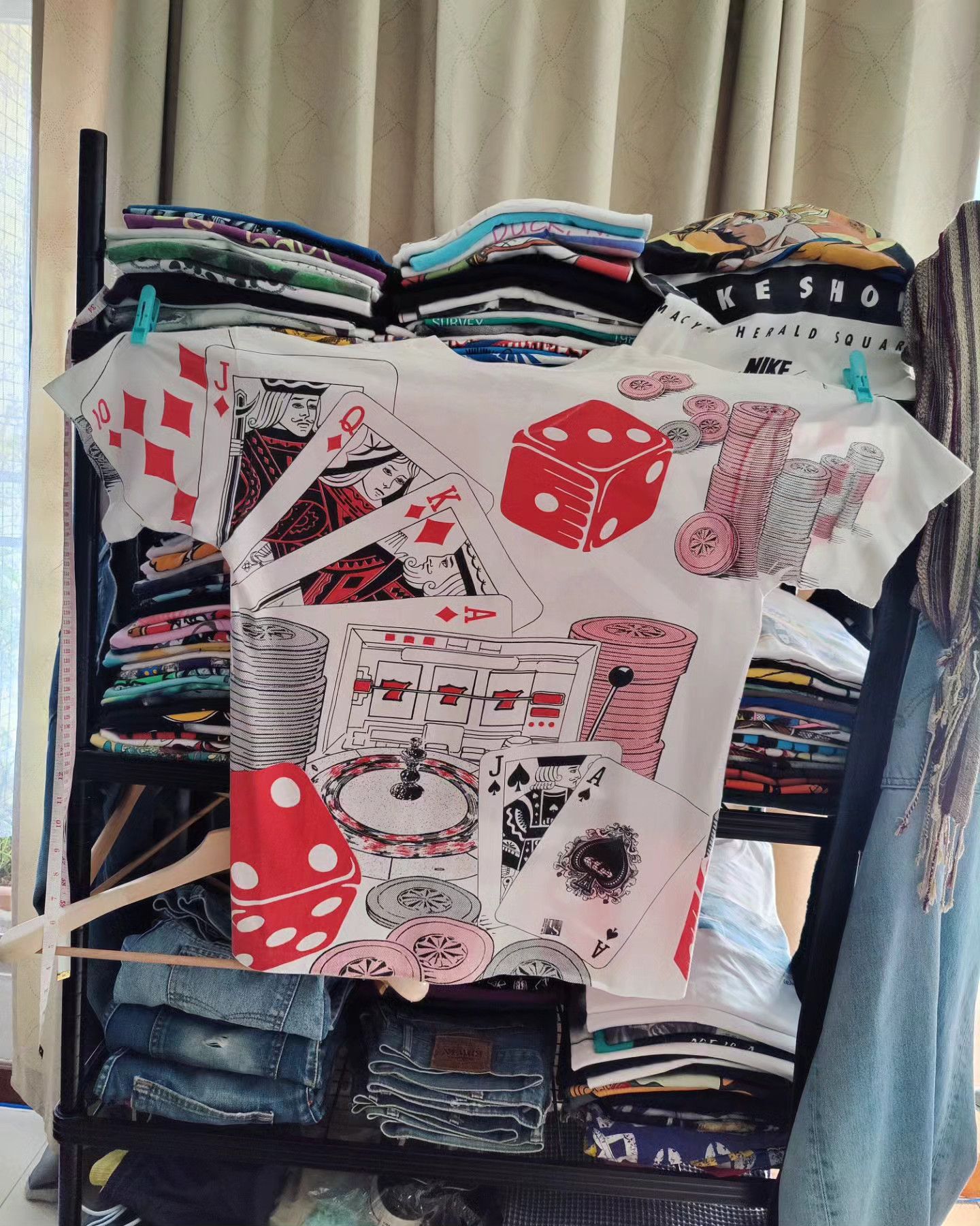 Vintage vintage 90s AOP ♠️♥️♦️♣️ Size US L / EU 52-54 / 3 - 3 Thumbnail