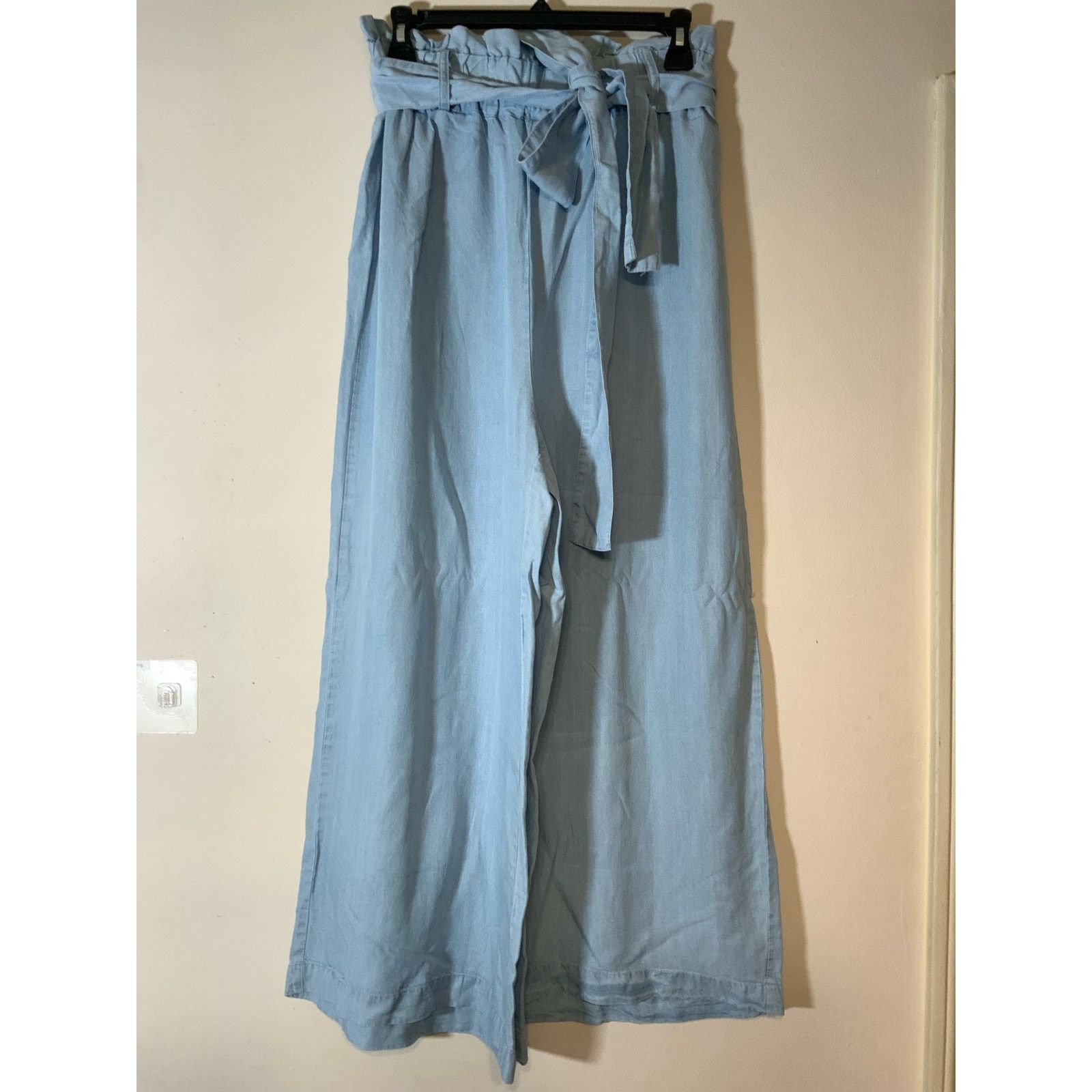 Forever 21 Forever21 Contemporary High Rise Wide Leg W/ Tie Belt Pants Size 34" / US 12 / IT 48 - 1 Thumbnail