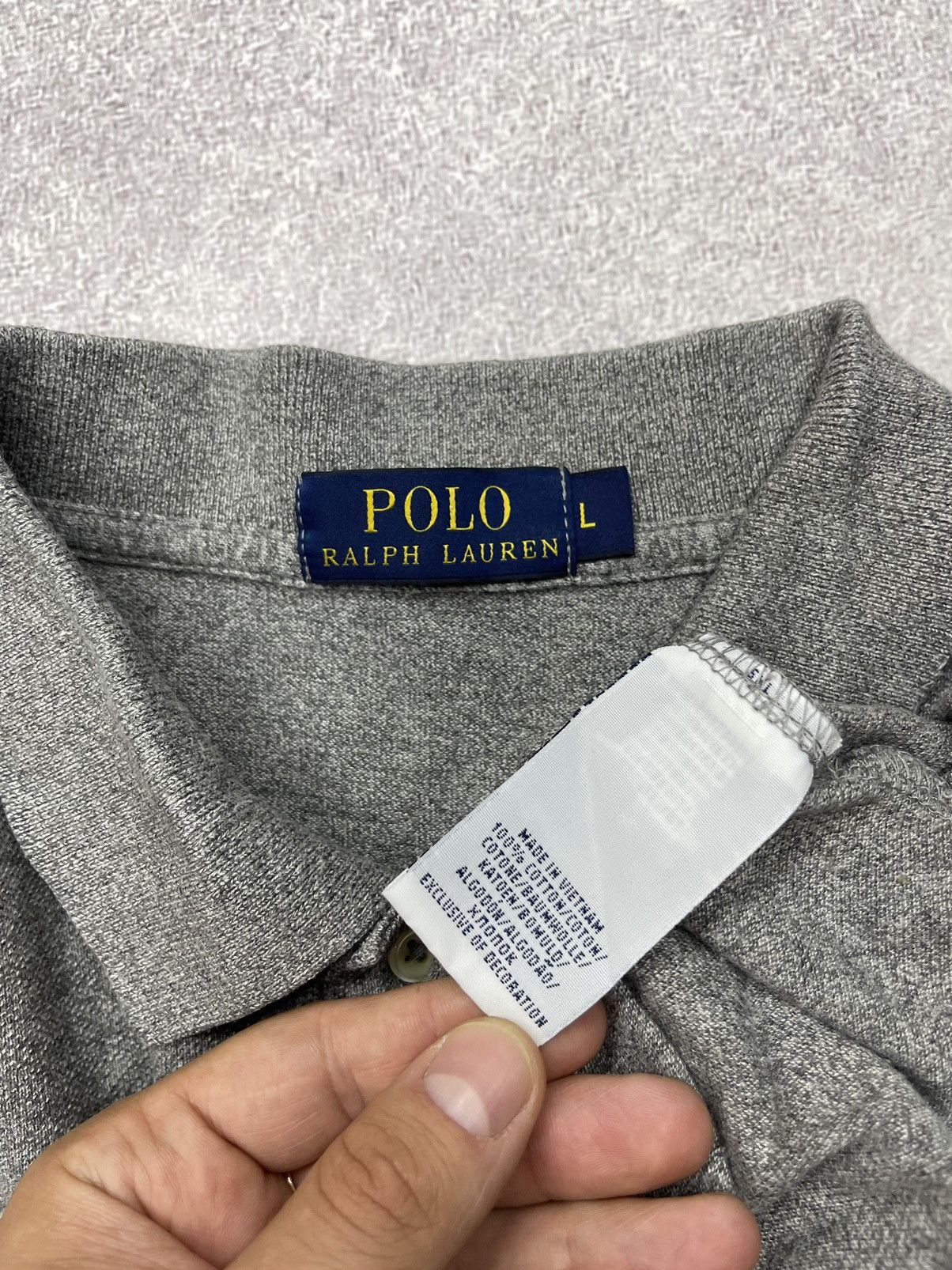 Polo Ralph Lauren × Rugby Ralph Lauren × Vintage Mens Ralph Lauren Polo Longsleeve Grey Y2K Rugby Size US L / EU 52-54 / 3 - 6 Thumbnail