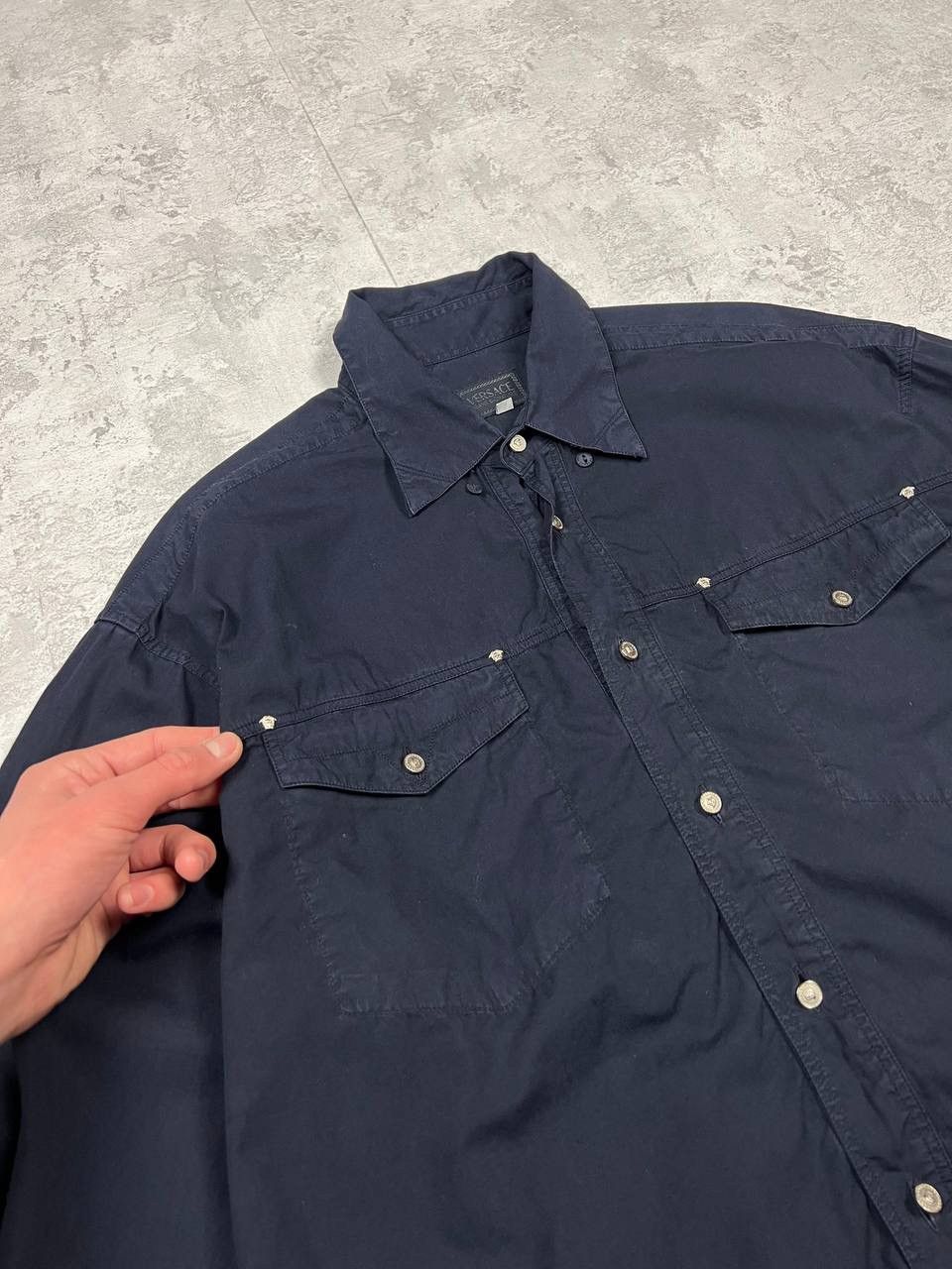 Versace Vintage Versace Shirt Medusa Size US XL / EU 56 / 4 - 4 Thumbnail