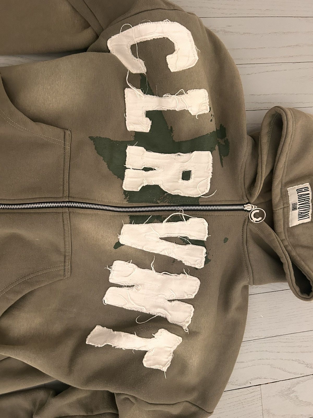 Other Clairvoyant Brand Green Hoodie, medium, white logo Size US M / EU 48-50 / 2 - 10 Thumbnail