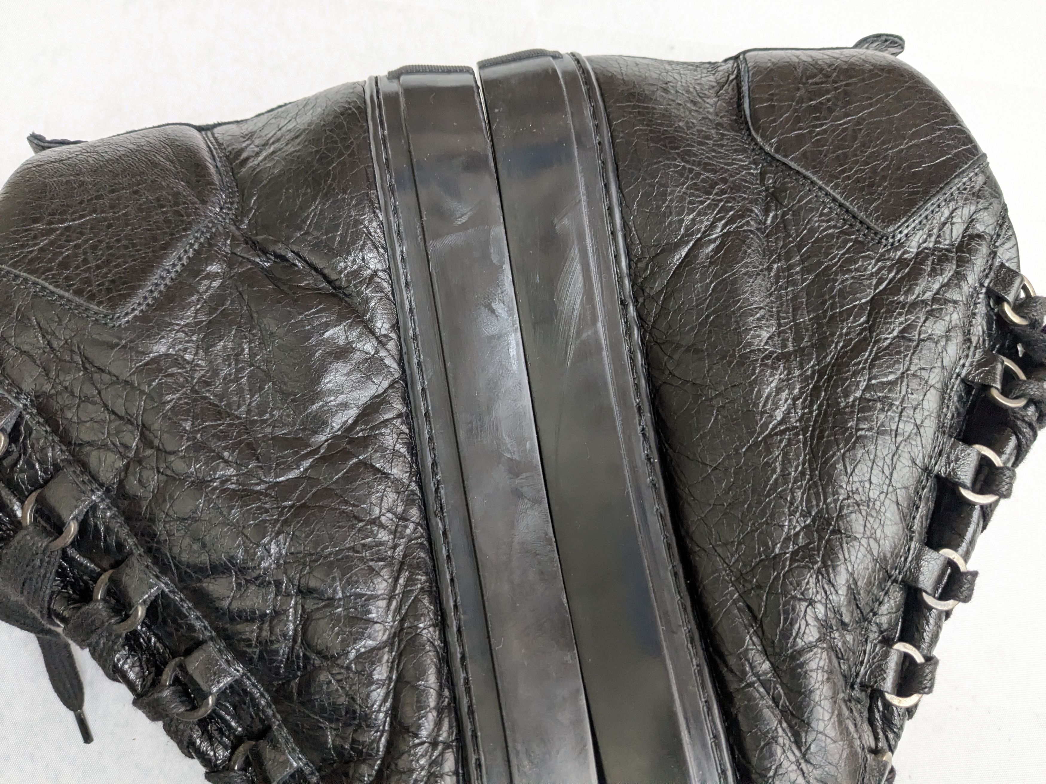Balenciaga Balenciaga Arena Sneakers Black 10 Leather High Tops Size US 10 / EU 43 - 13 Thumbnail