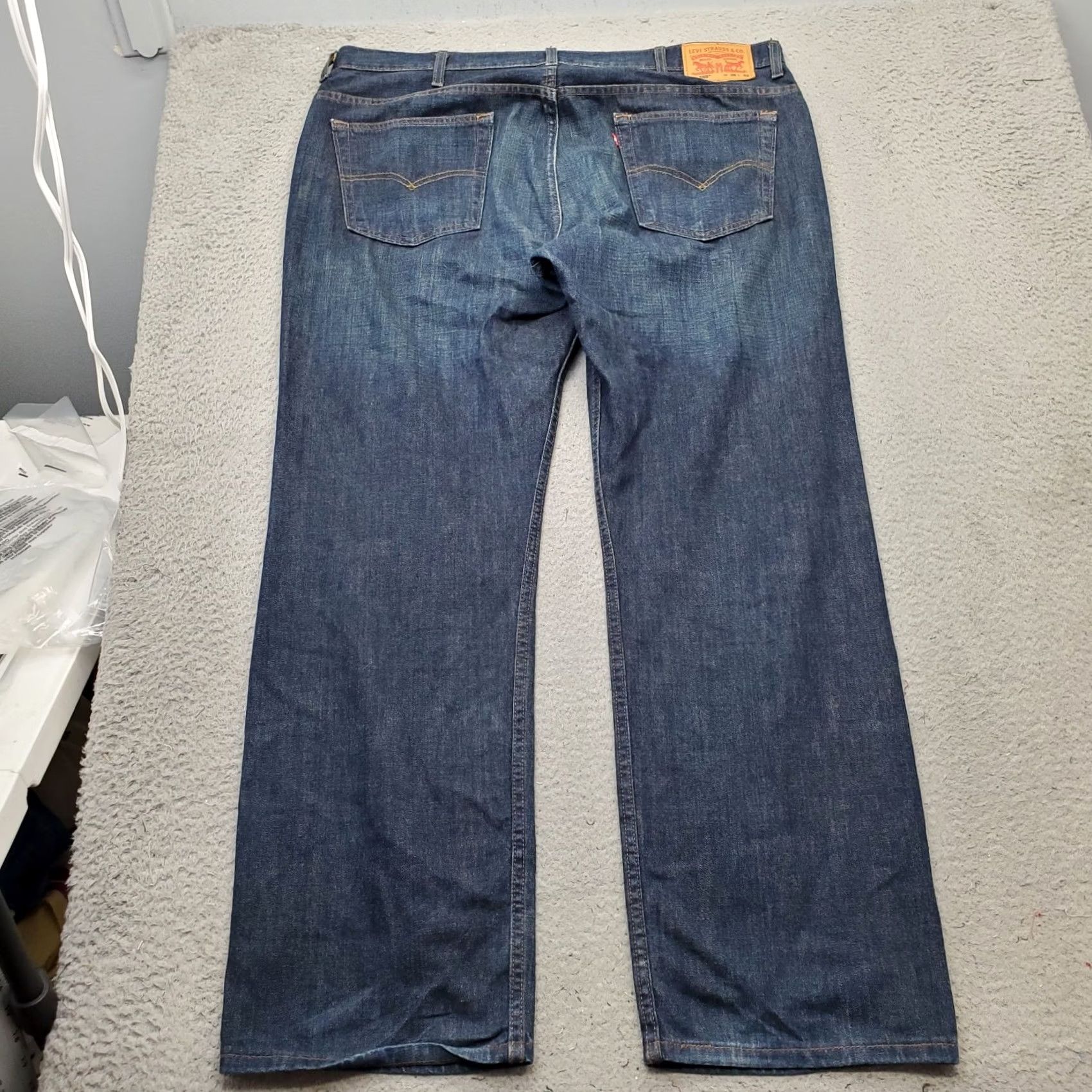 Levi's Levi's Jeans Mens 38x32 Blue Denim Dark Wash Relaxed Fit Wide Leg Red Tab Size US 38 / EU 54 - 2 Thumbnail