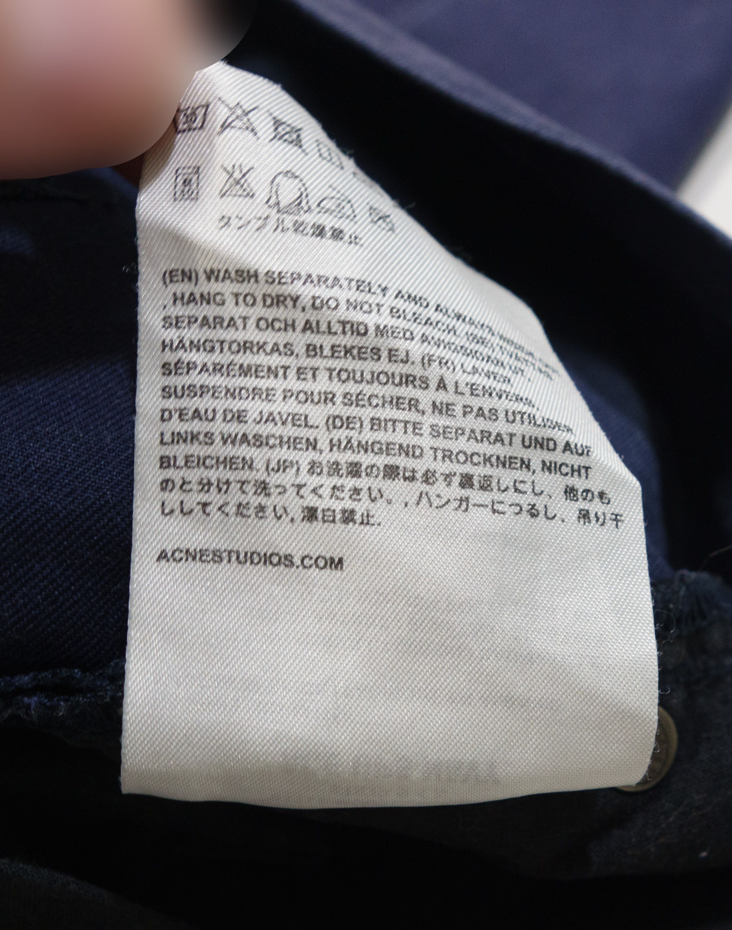 Acne Studios Ace Ups Navy Pants Size US 32 / EU 48 - 10 Thumbnail