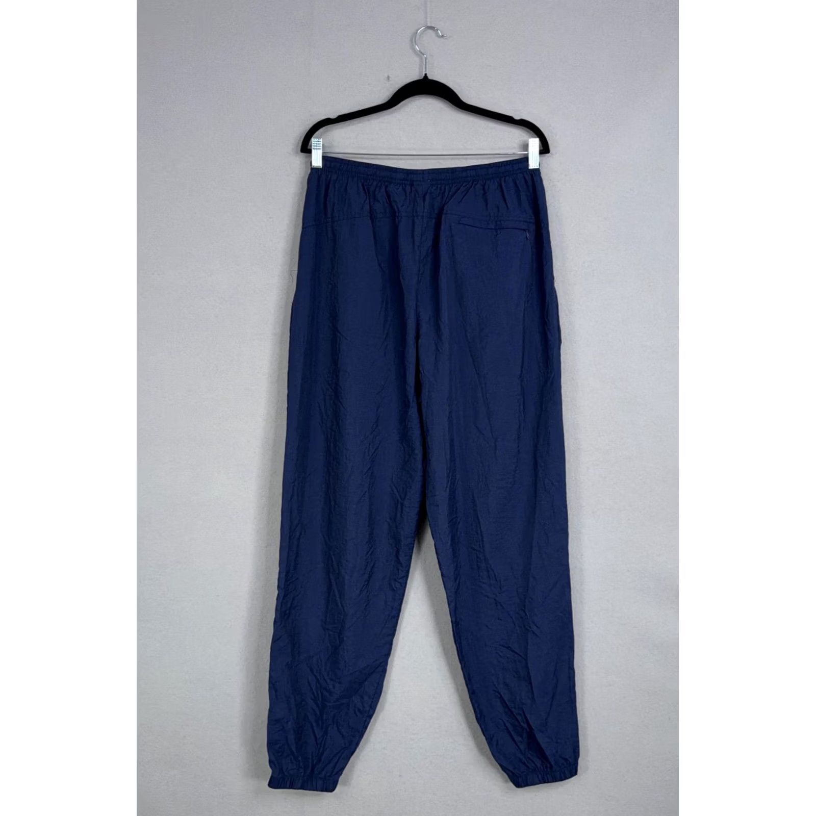 Nike Nike Pants Mens XL Blue Track Windbreaker Ankle Zip Pockets Nylon Tapered Sports Baggy Casual Activewear Size US 36 / EU 52 - 5 Thumbnail