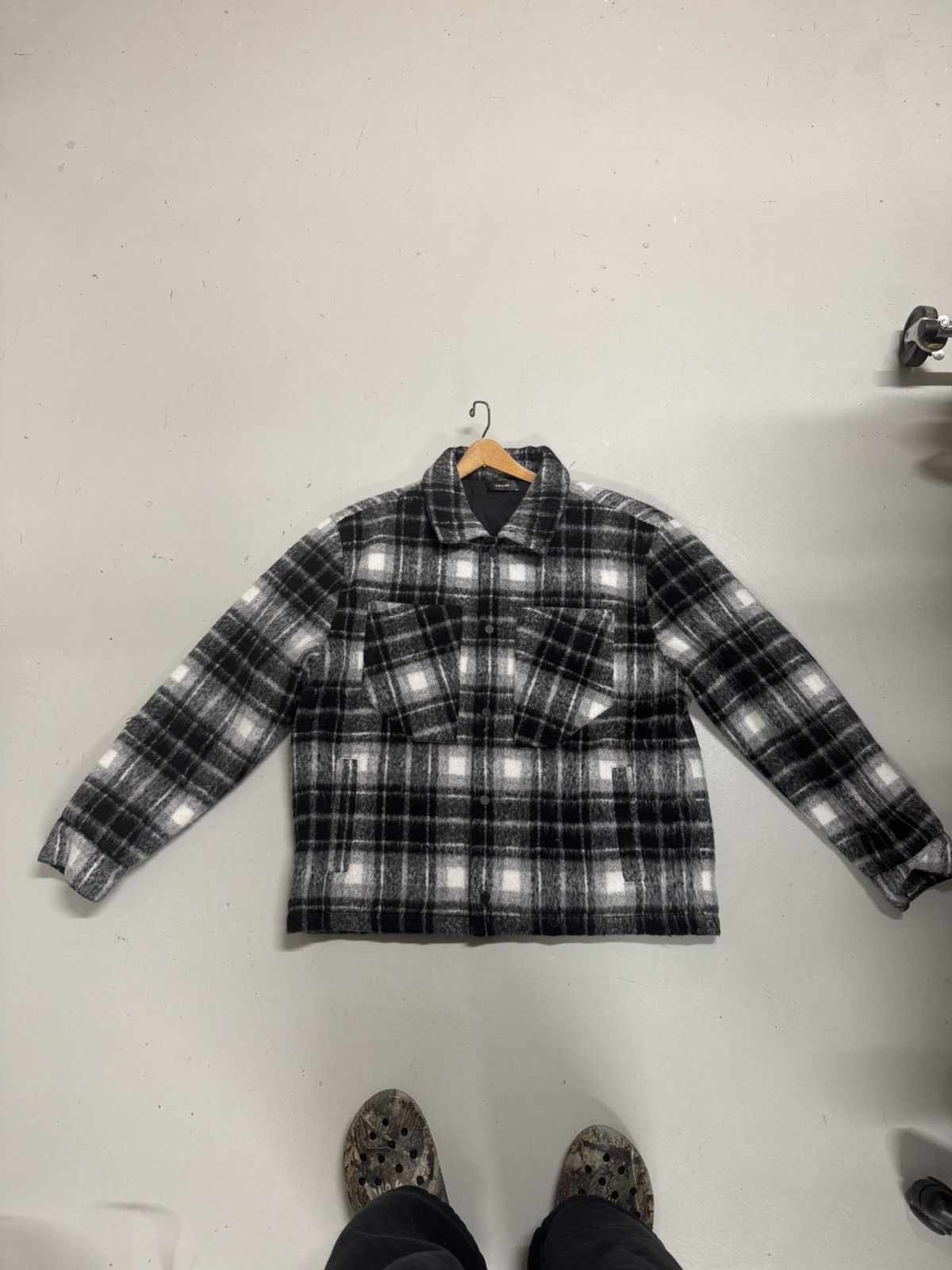Designer × Kollar Clothing Kollar Flannel Jacket - Black Size US XXL / EU 58 / 5 - 1 Thumbnail
