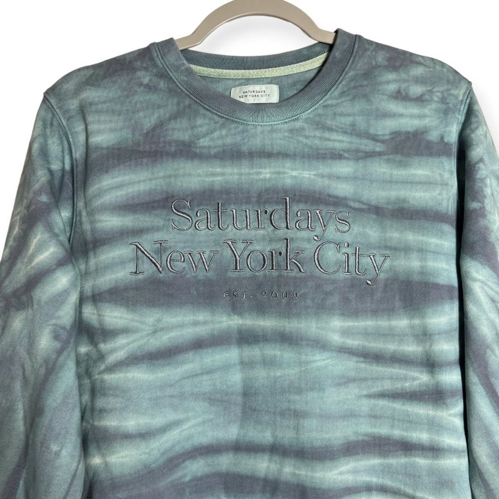 Saturdays NYC Saturdays NYC Tie Dye Sweatshirt Blue Green Size S Size US S / EU 44-46 / 1 - 7 Thumbnail