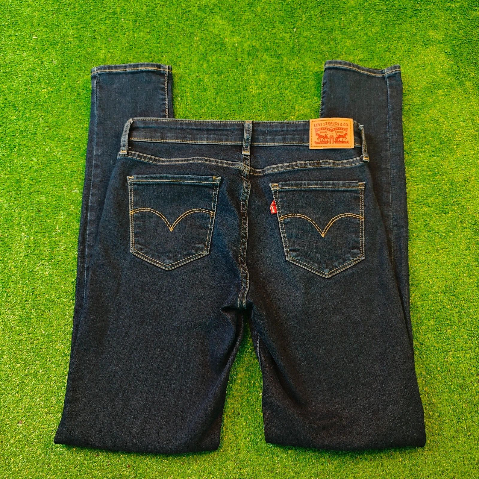 Levi's Levi's 711 Jeans Womens 27 skinny slim fit dark blue zip fly Size 27" / US 4 / IT 40 - 1 Thumbnail