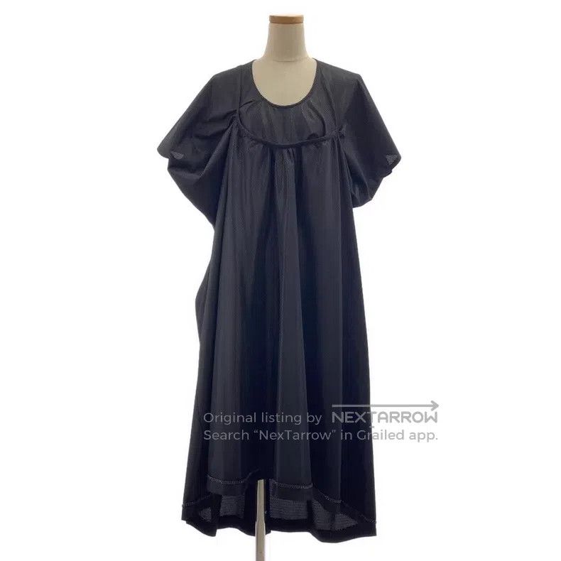 Junya Watanabe Junya Watanabe Black Lace-Up Mesh Patchwork Puff Sleeve Dr Size S / US 4 / IT 40 - 1 Thumbnail