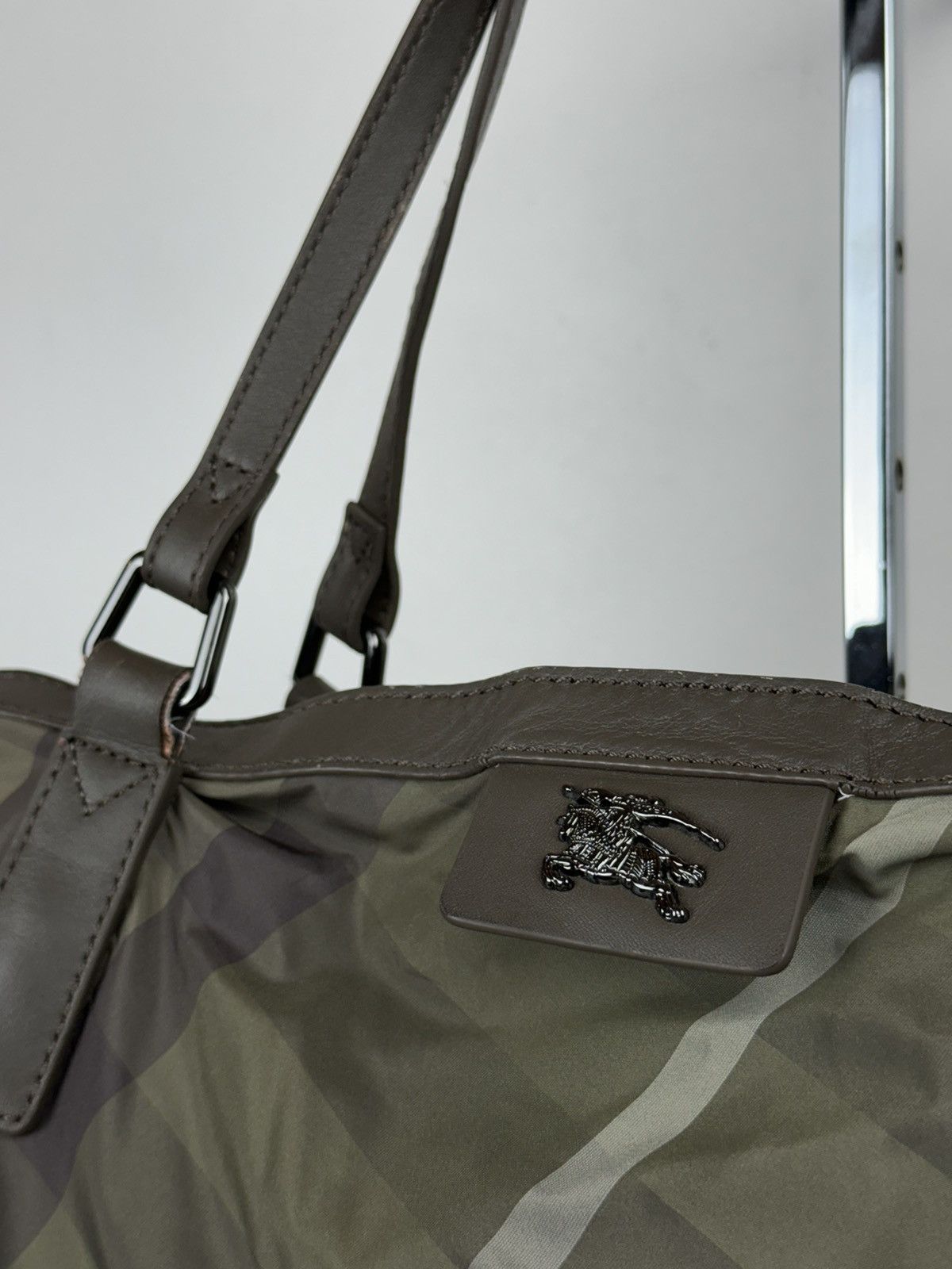 Burberry Nylon leather bag Burberry Nova Check y2k original item Size ONE SIZE - 2 Thumbnail